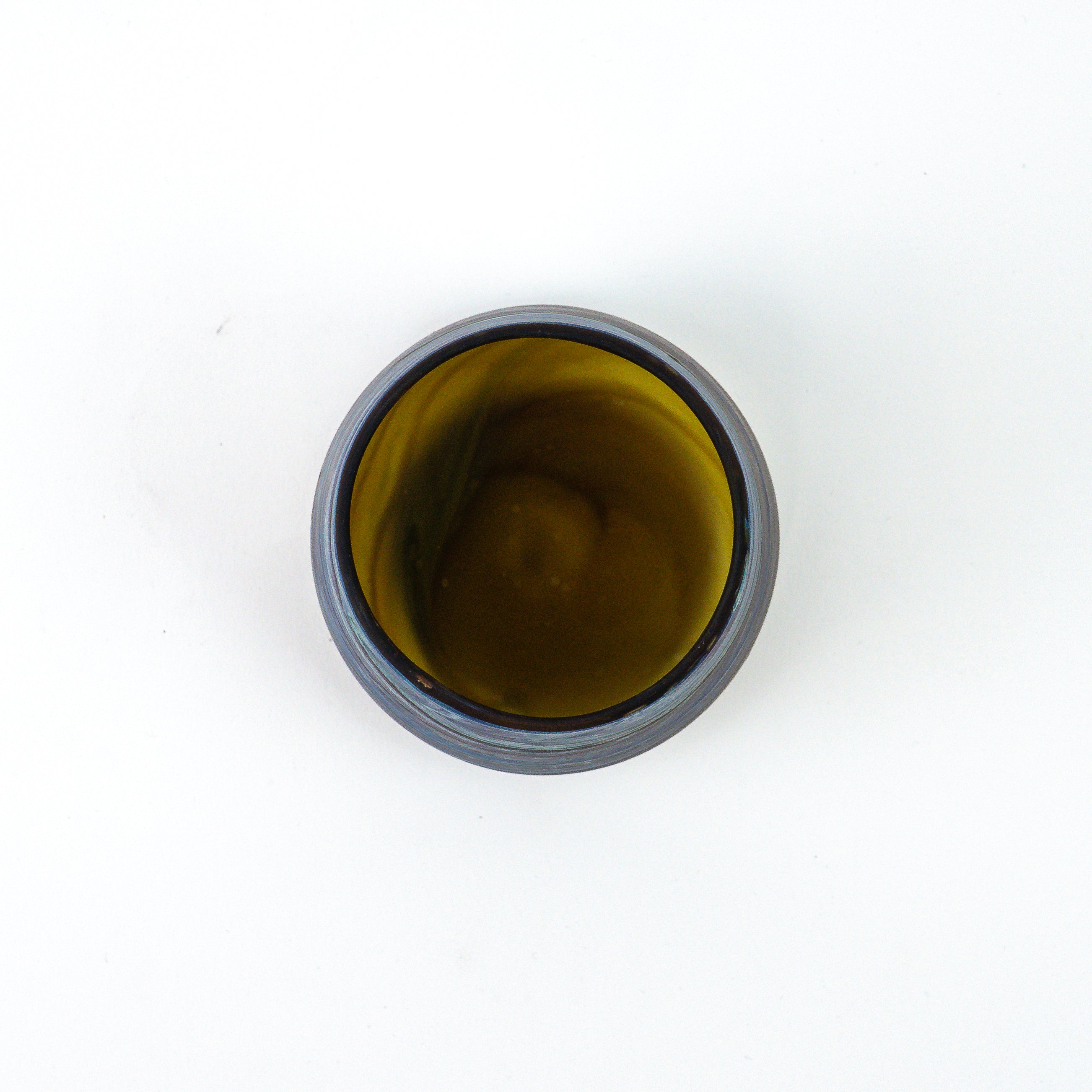 Hebron Tasse Braun Blau – Recyceltes Glas & Handgeblasen