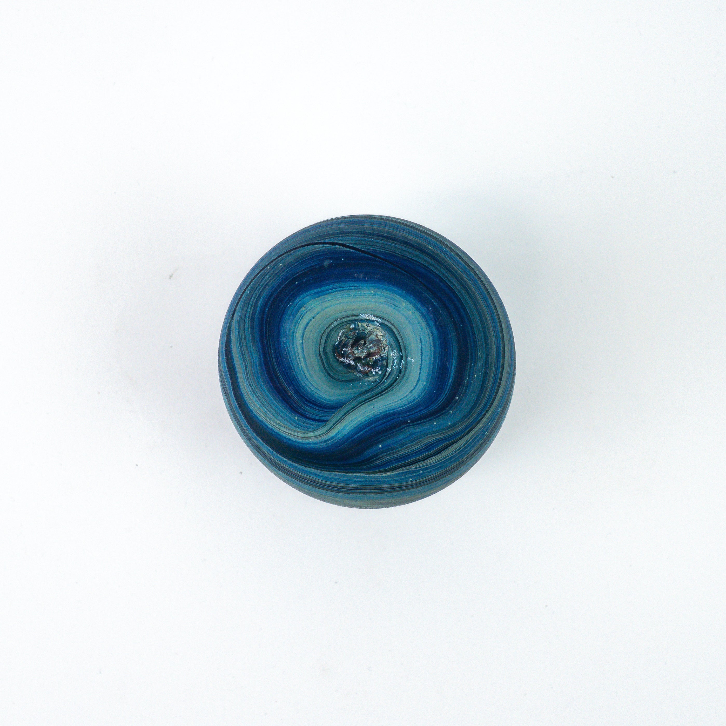 Hebron Tasse Blau – Recyceltes Glas & Handgeblasen