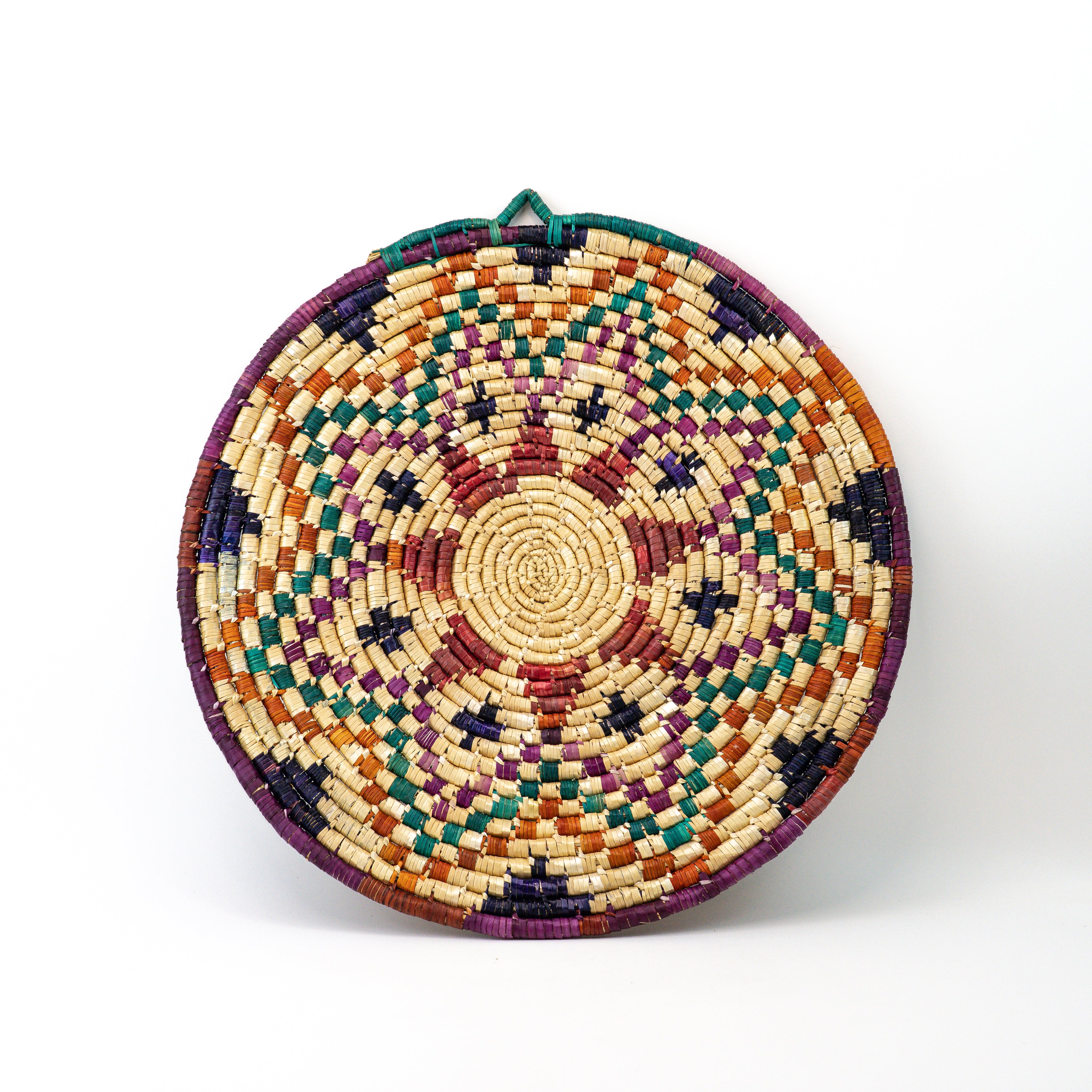 Handgeflochtenes Stroh-Tablett Ø 50 cm