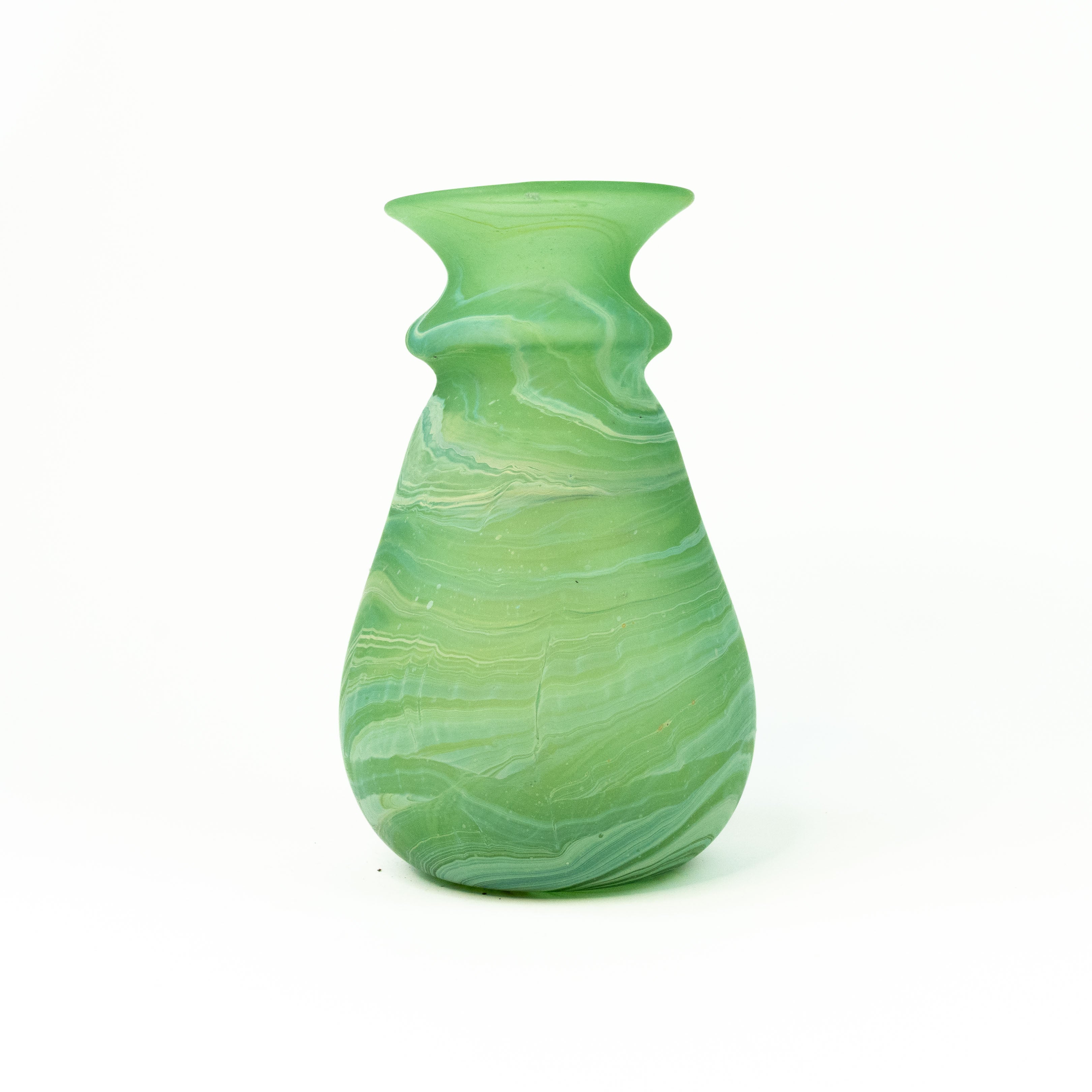 NEU Vase Grün – Recyceltes Glas & Handgeblasen