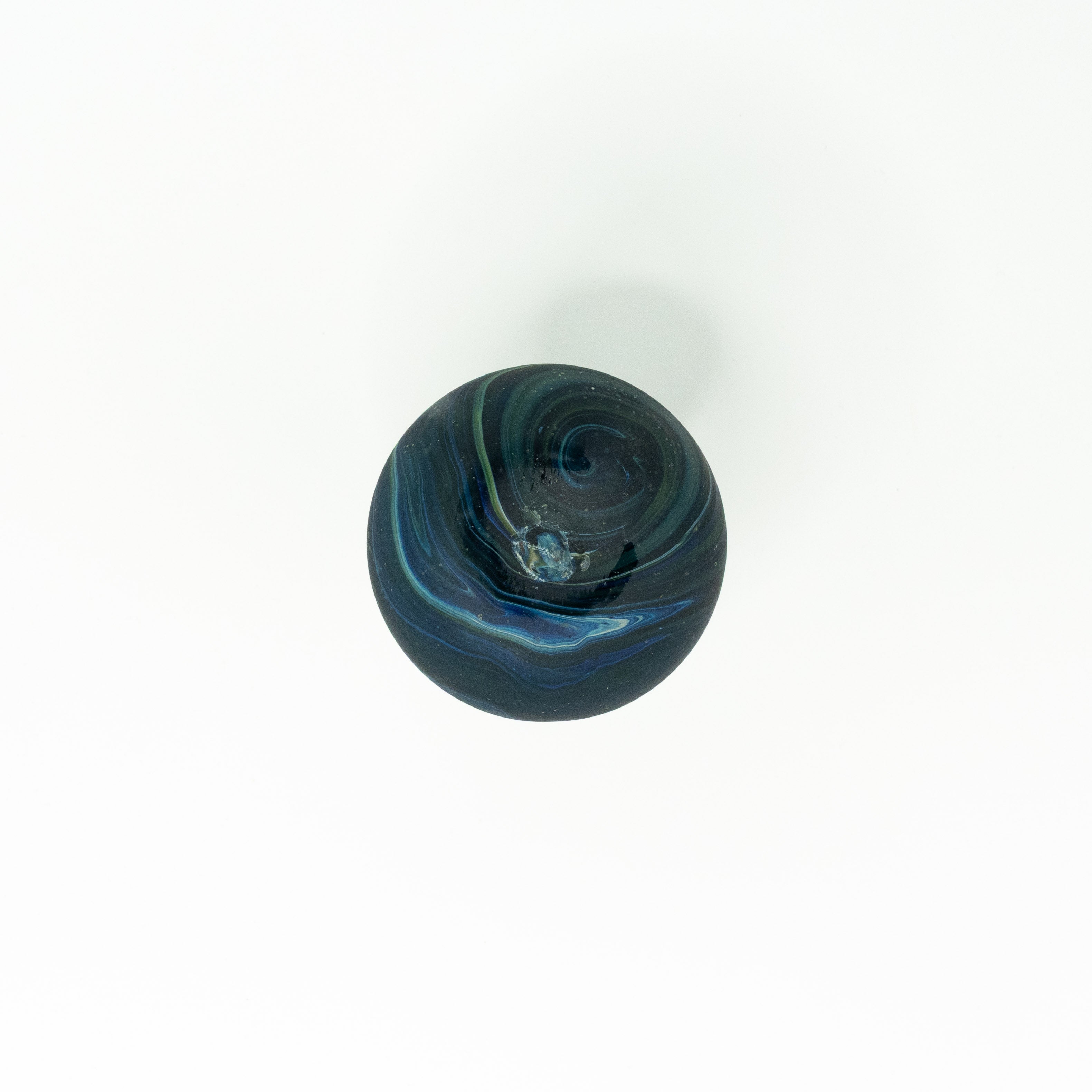 NEU Deko Mini Vase / Karaffe blau – Recyceltes Glas & Handgeblasen