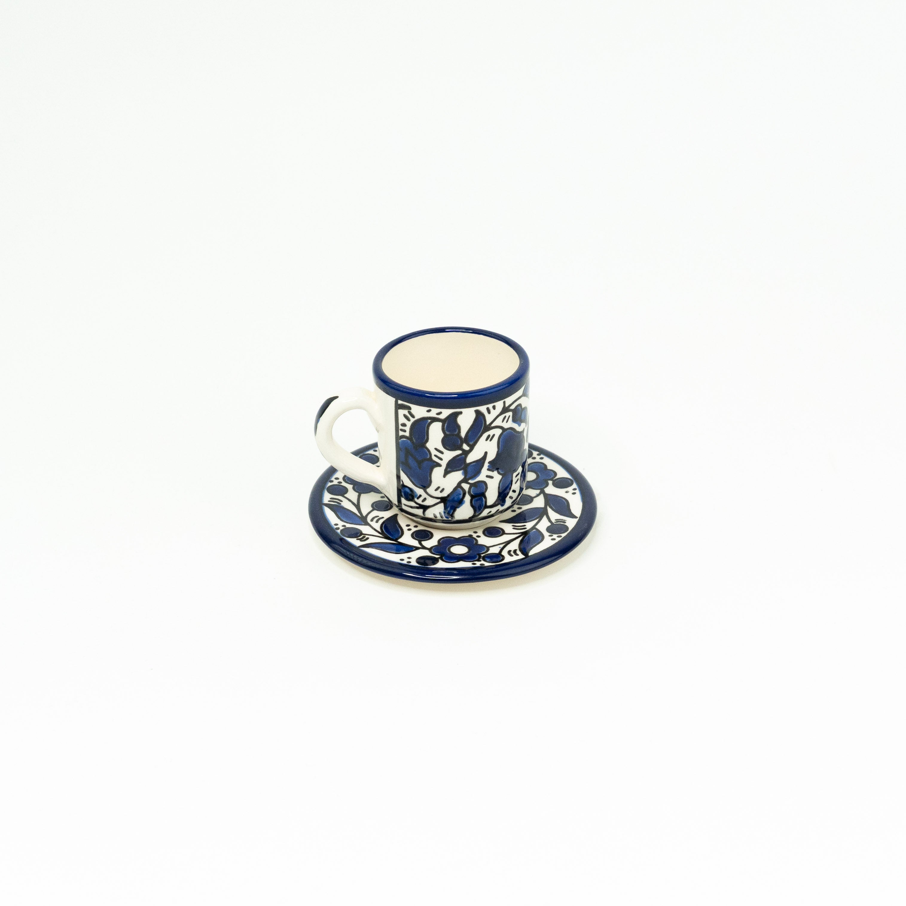 Finjan mit Untertasse Alkhalil blau