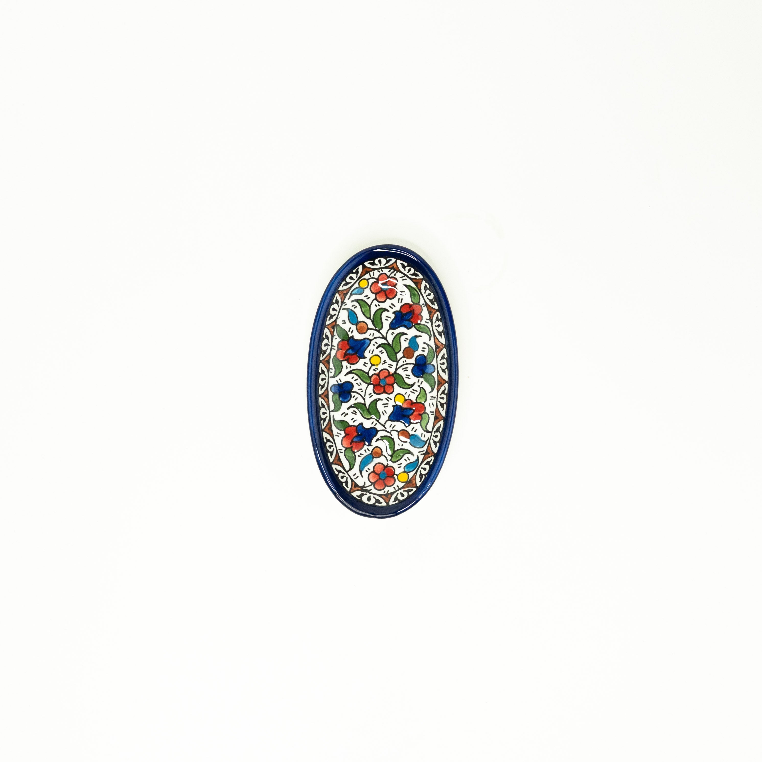 NEU Servierschale Oval 16/11 cm bunt