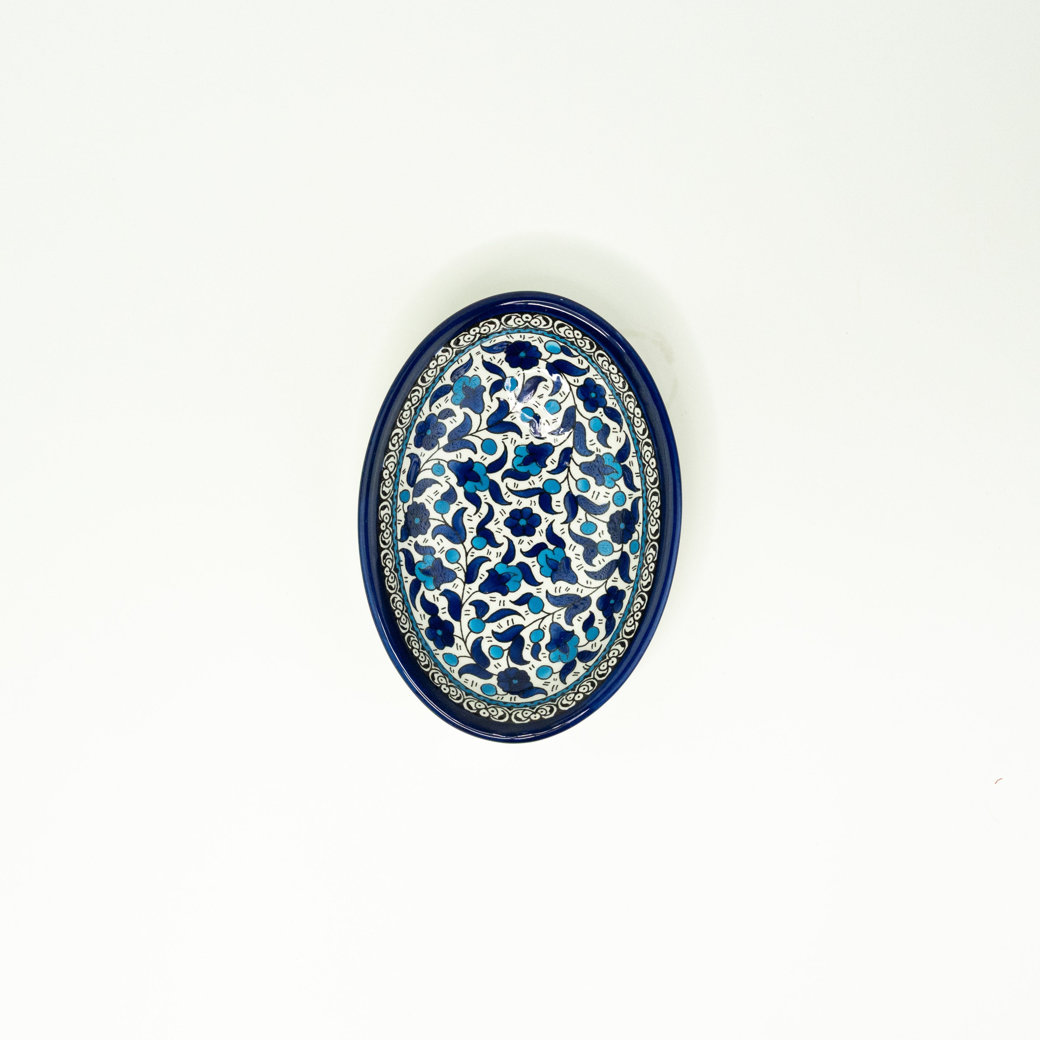 Oval 22 cm tief Babyblue
