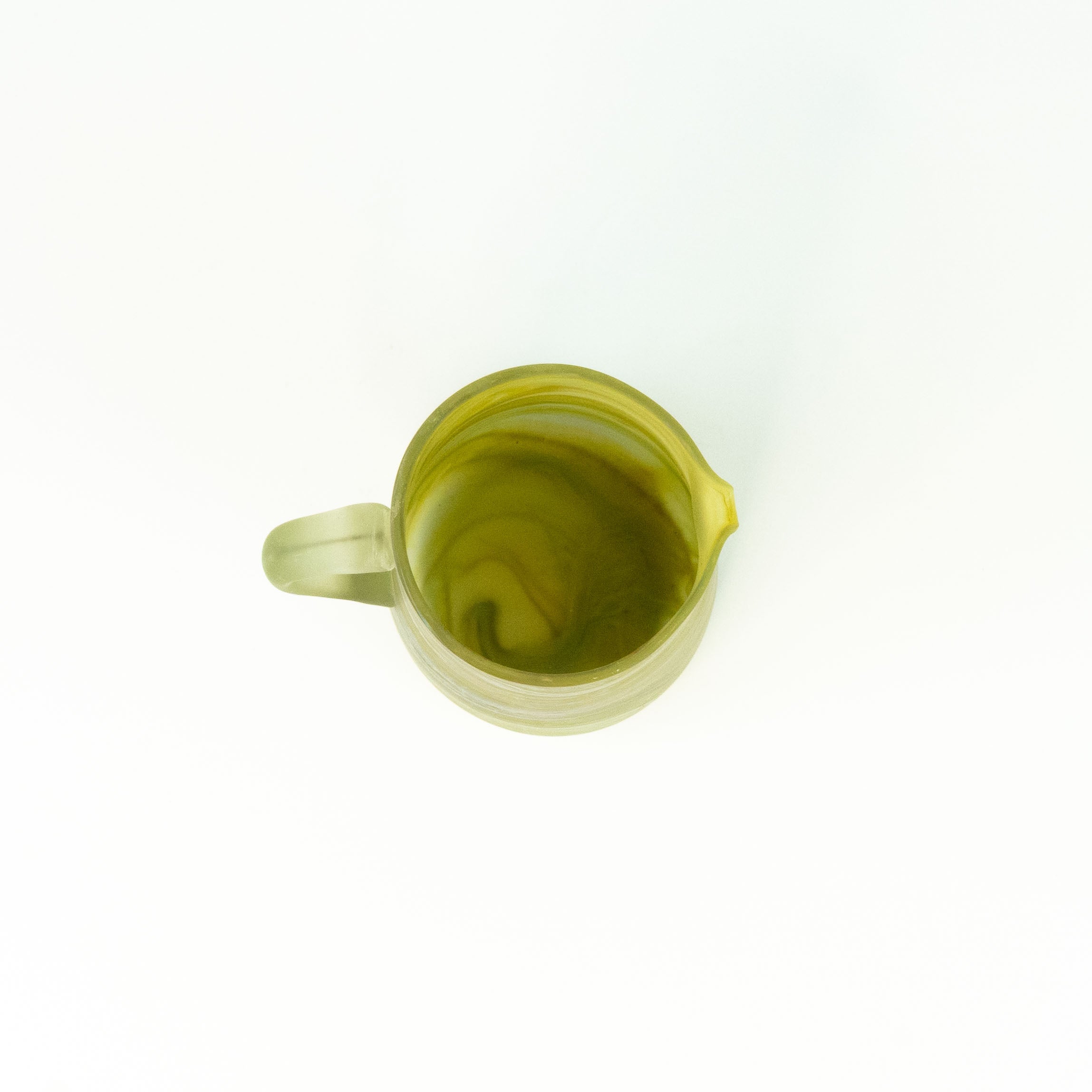 NEU Karaffe Limette Grün – Recyceltes Glas & Handgeblasen