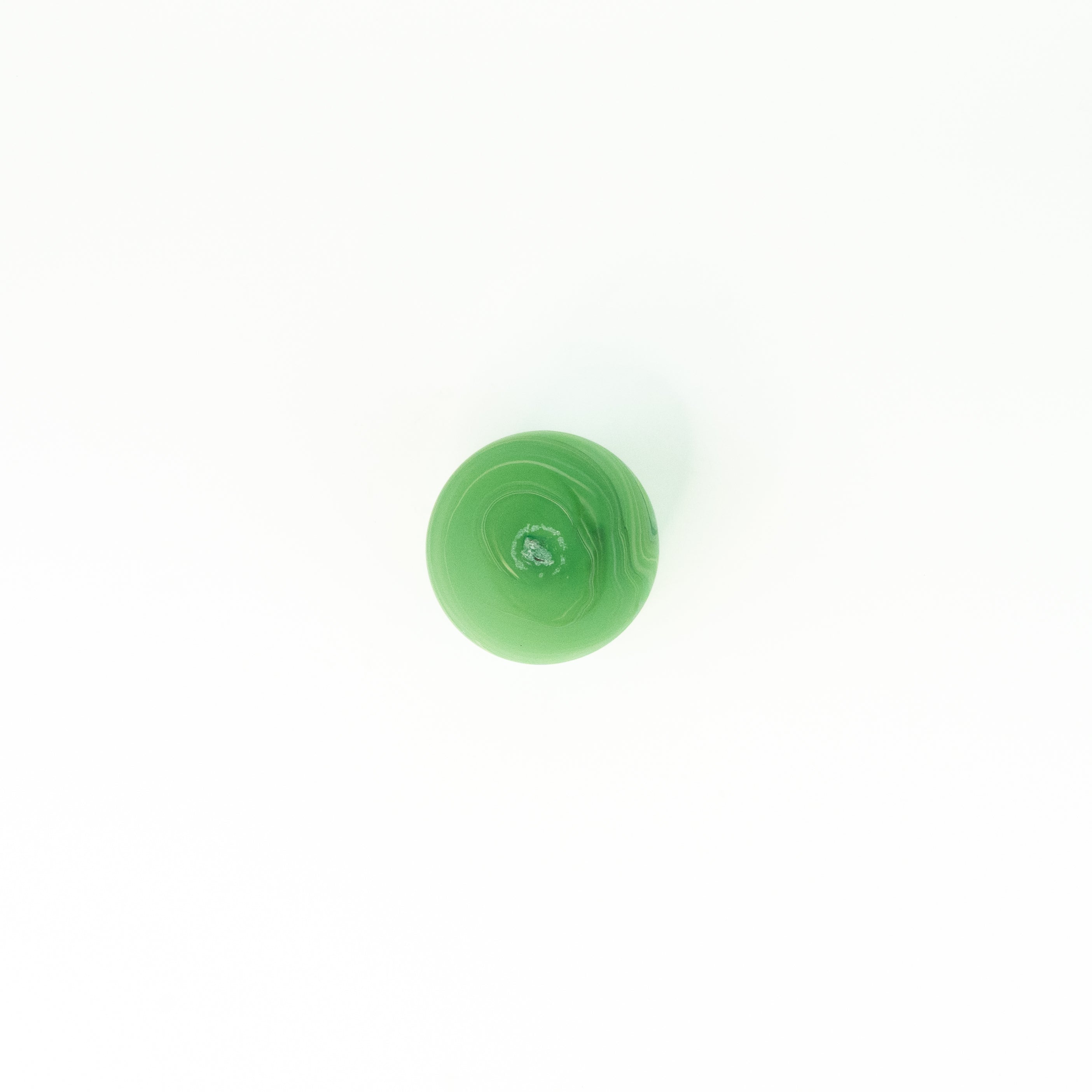Neu Glas Grün ± 400 curved/short– Recyceltes Glas & Handgeblasen