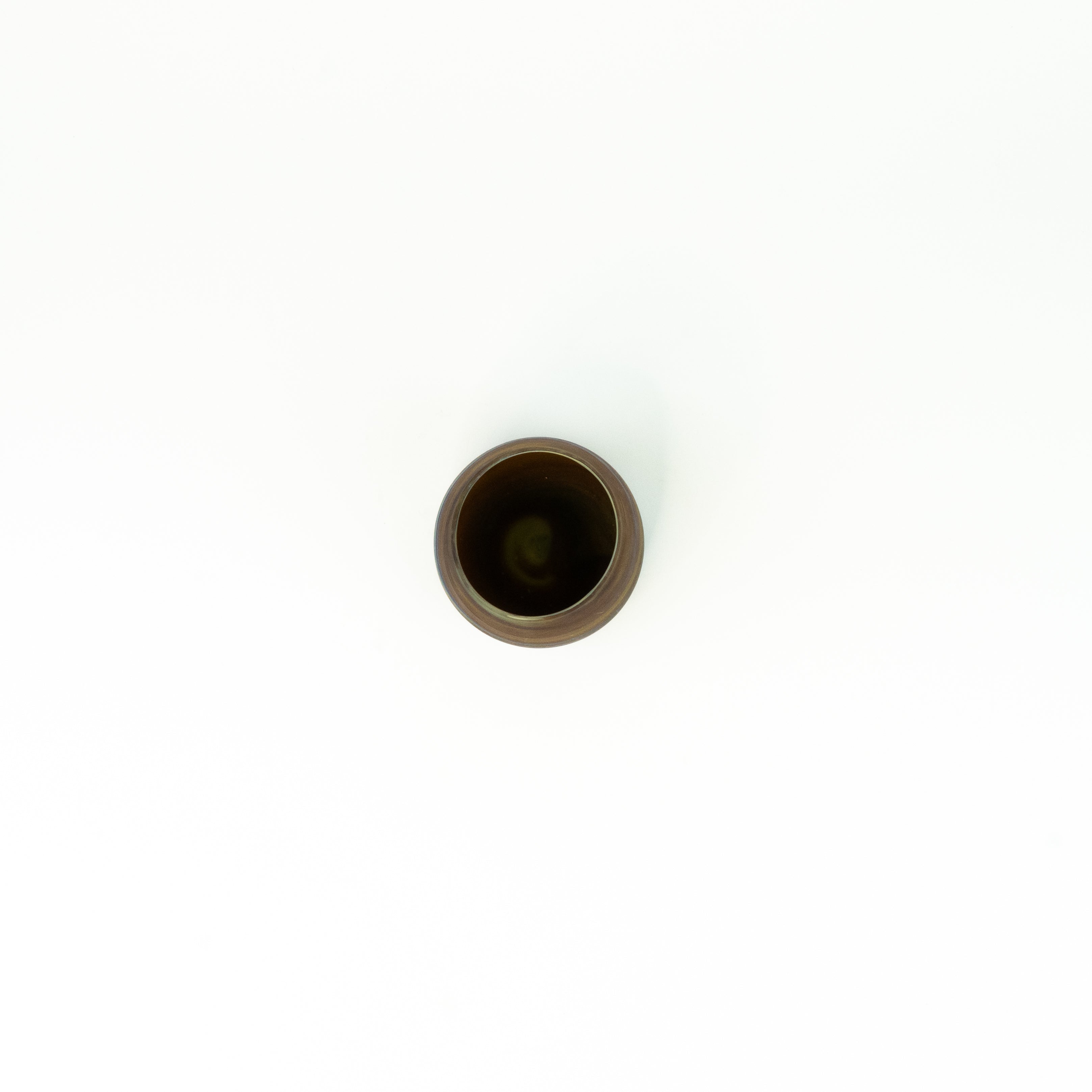 Neu Glas Braun ± 400 curved/short – Recyceltes Glas & Handgeblasen