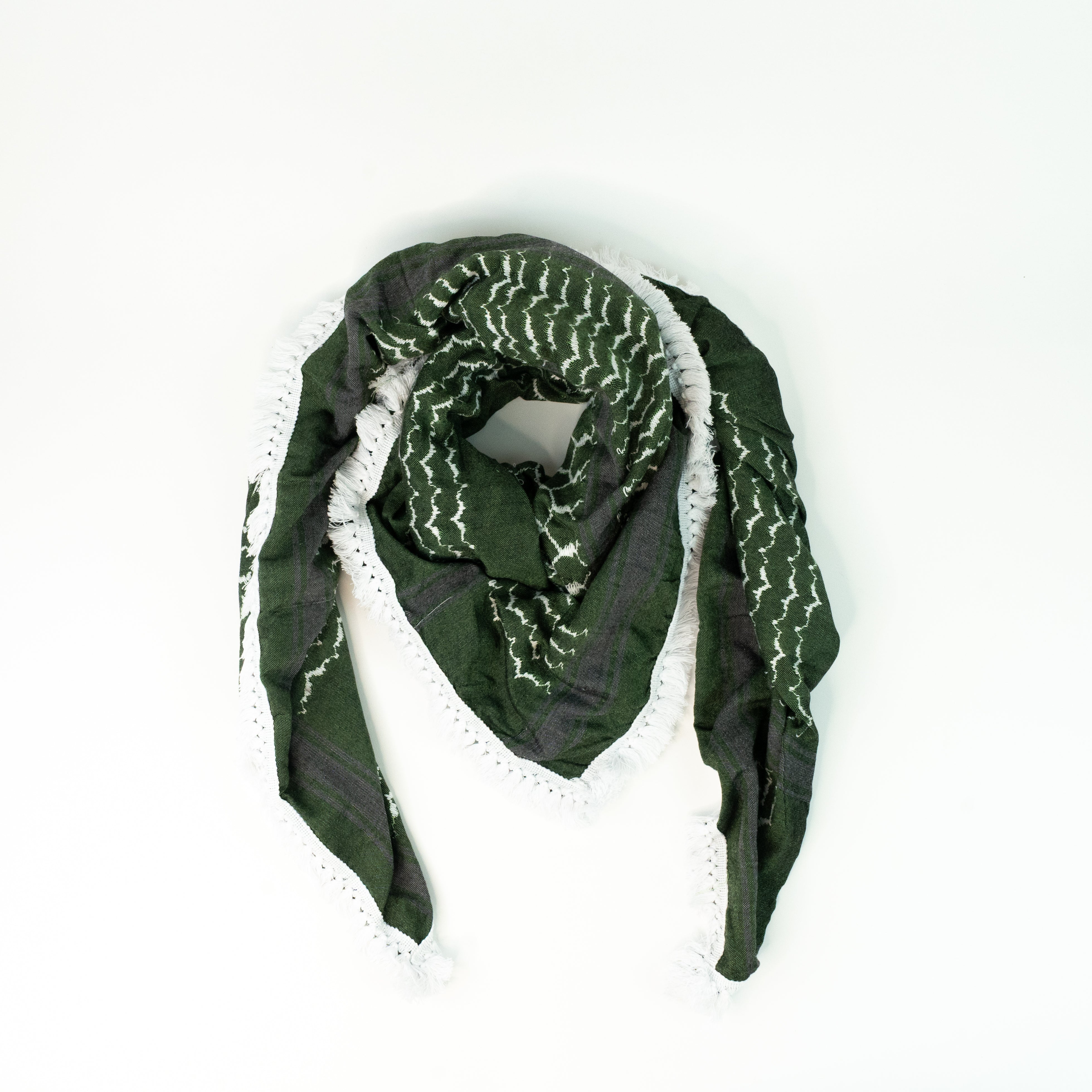 Neu Dunkel grüne Kuffiyeh