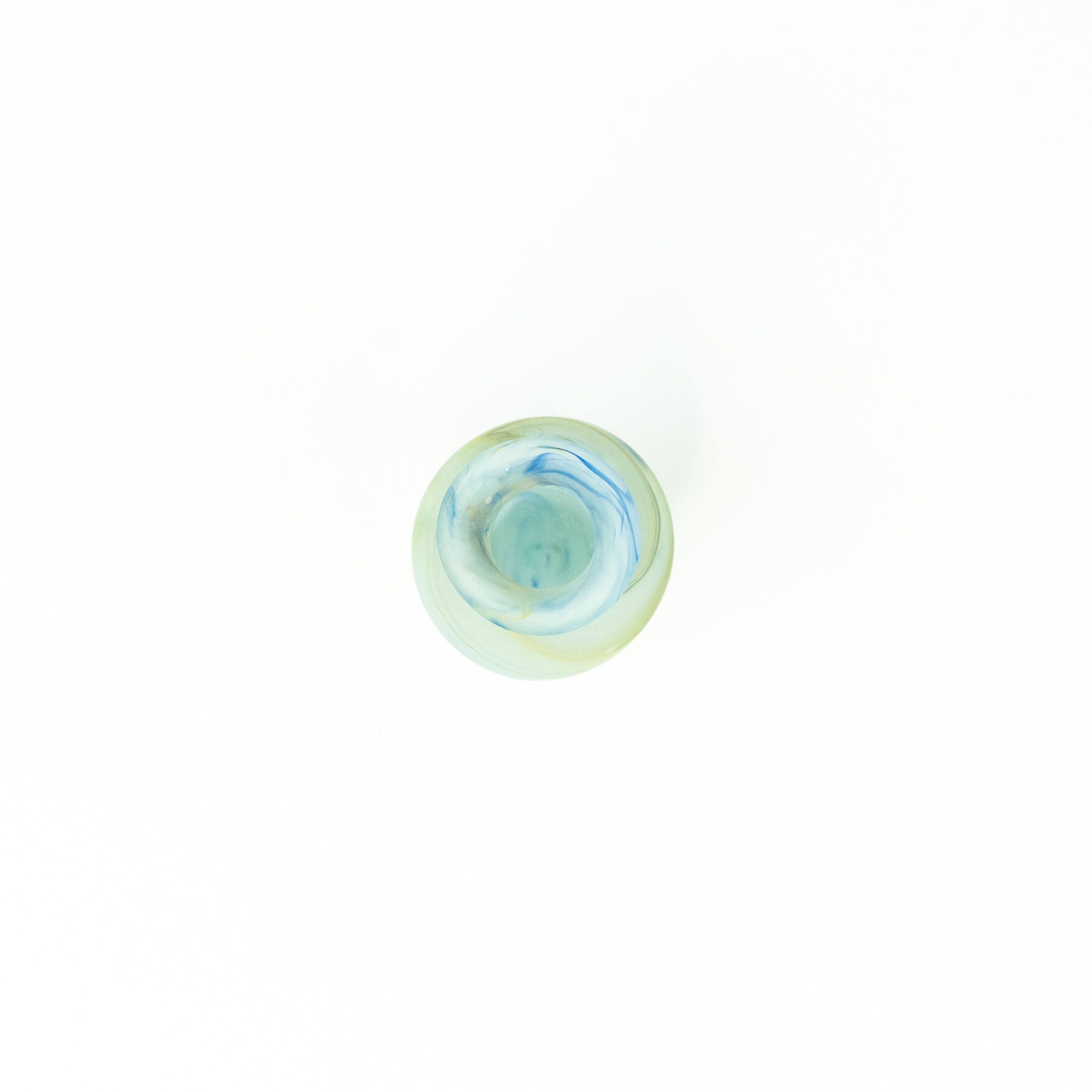NEU Mini Vase / Karaffe Babyblue – Recyceltes Glas & Handgeblasen