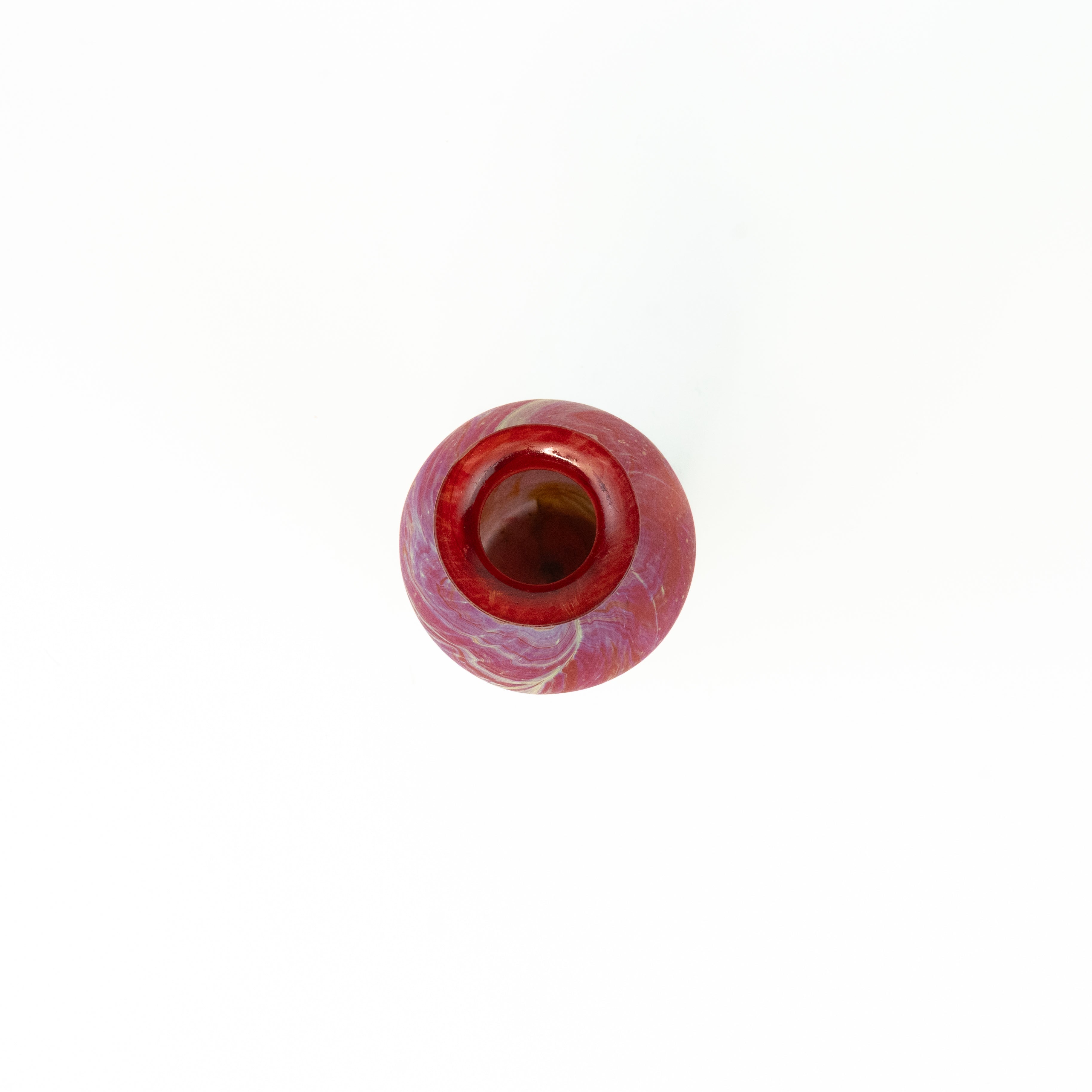 Neu Vase Rot – Recyceltes Glas & Handgeblasen