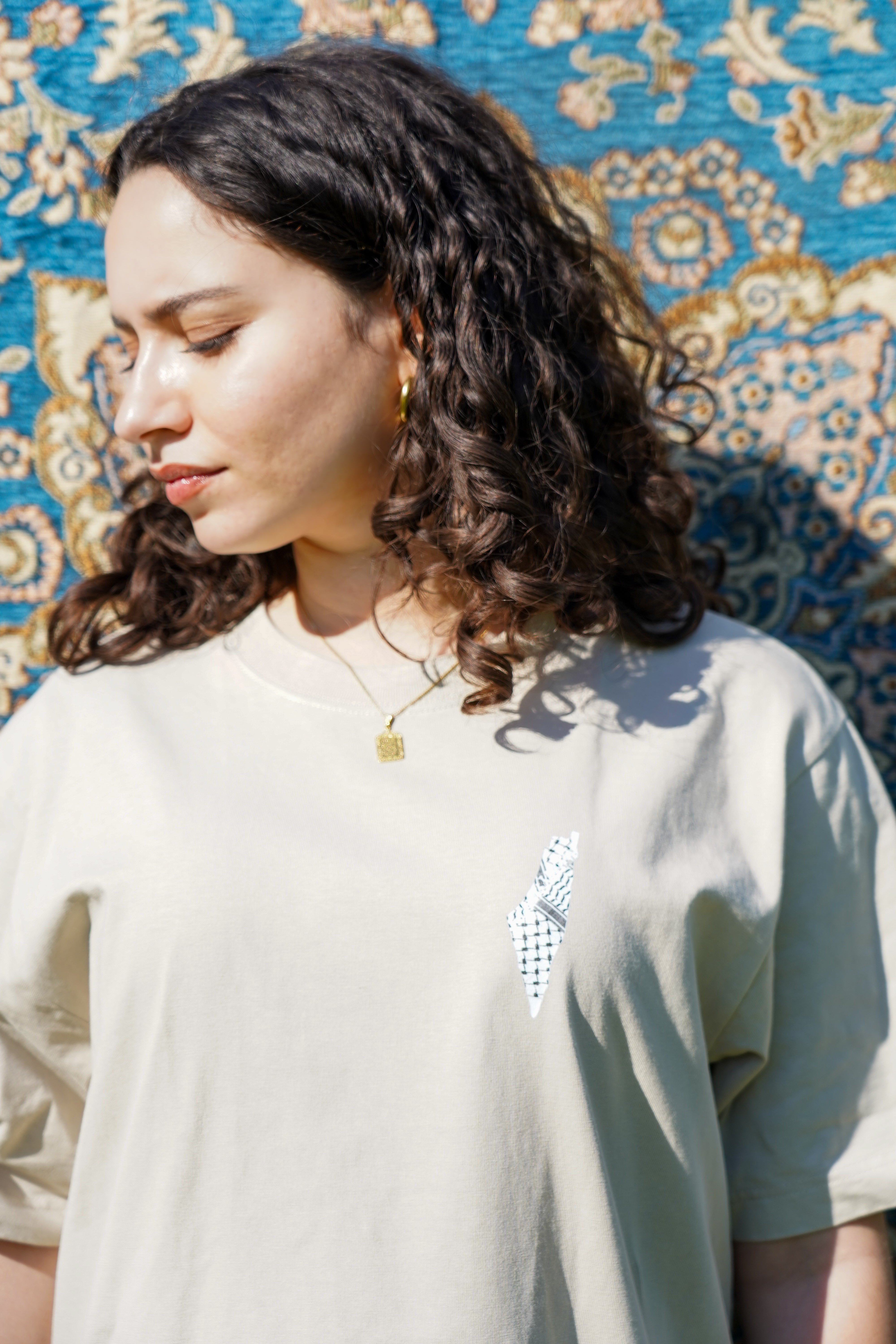 Kuffiyeh Palästina Karte Shirt