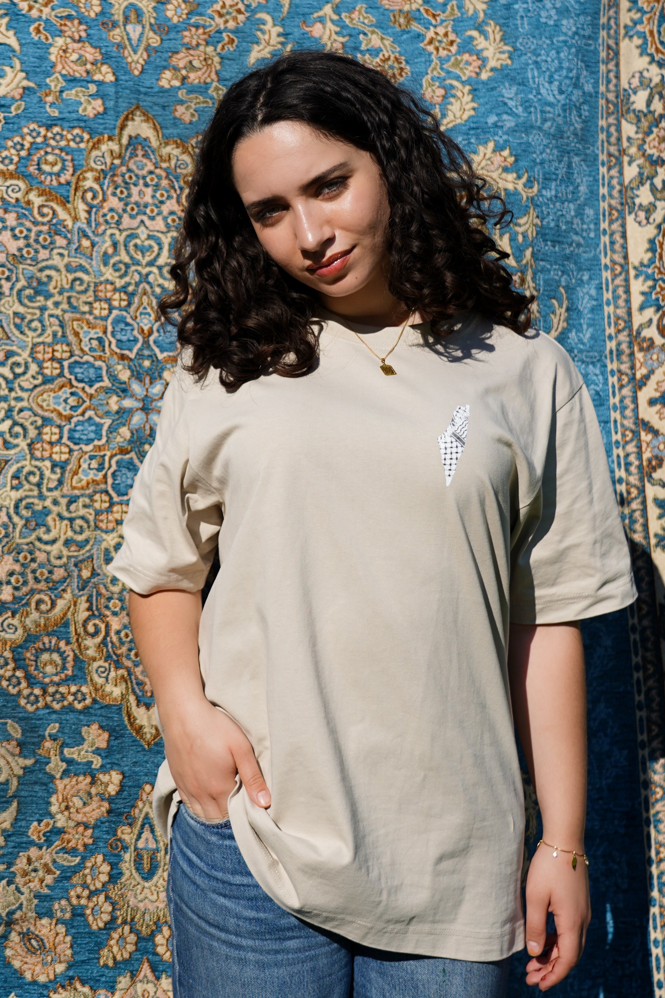 Kuffiyeh Palästina Karte Shirt