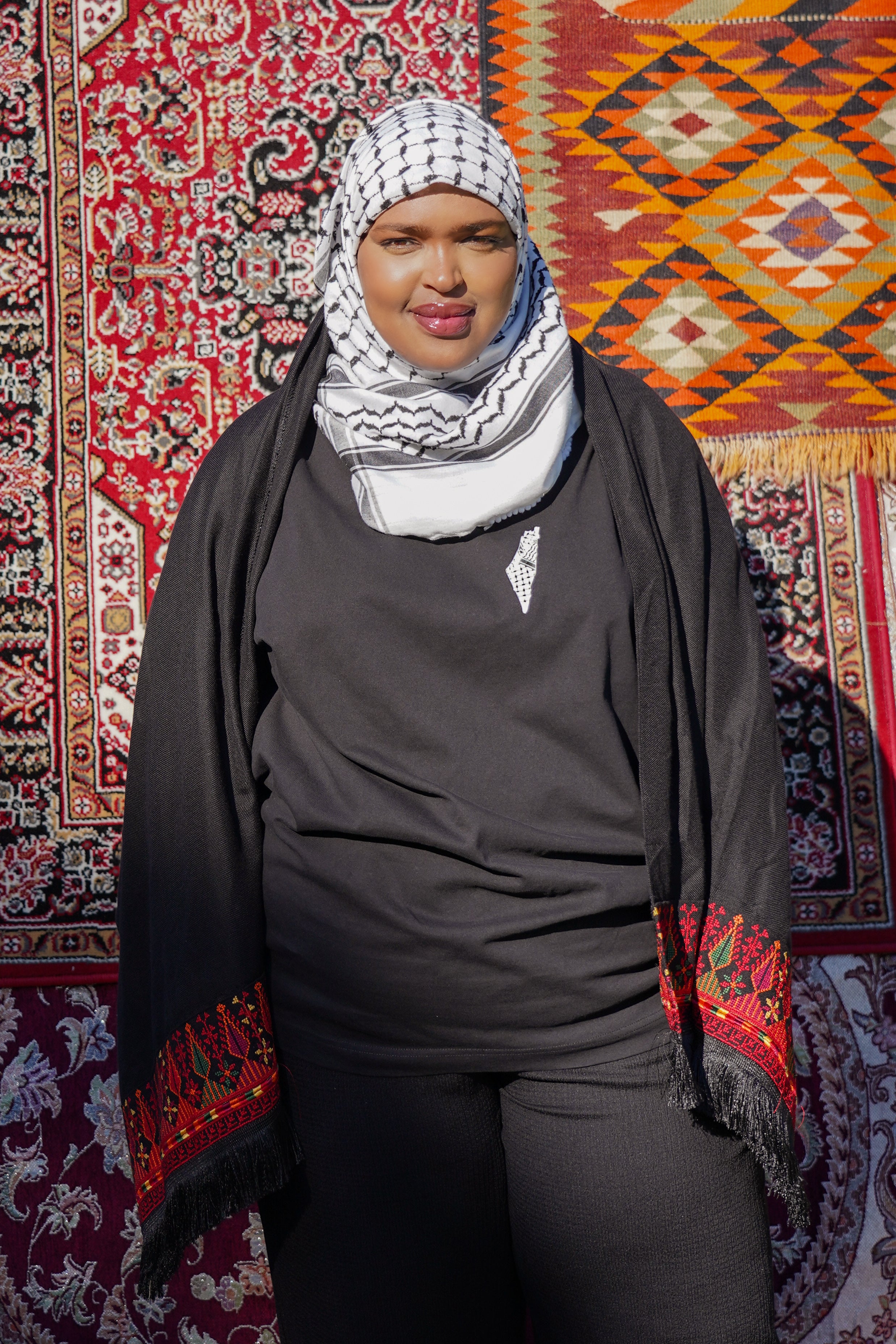 Kuffiyeh Palästina Karte Shirt