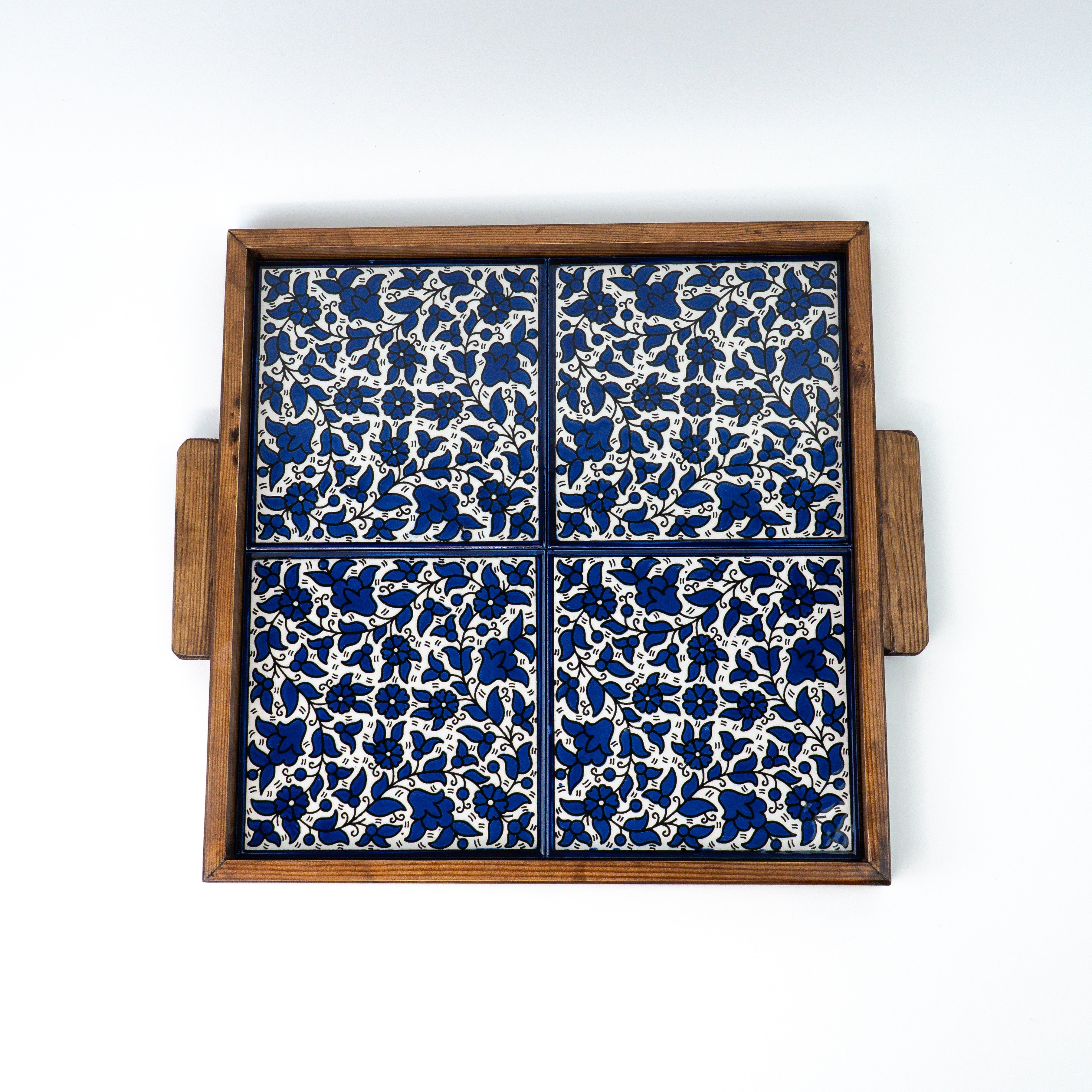 XL Servierplatte Alkhalil blau braun