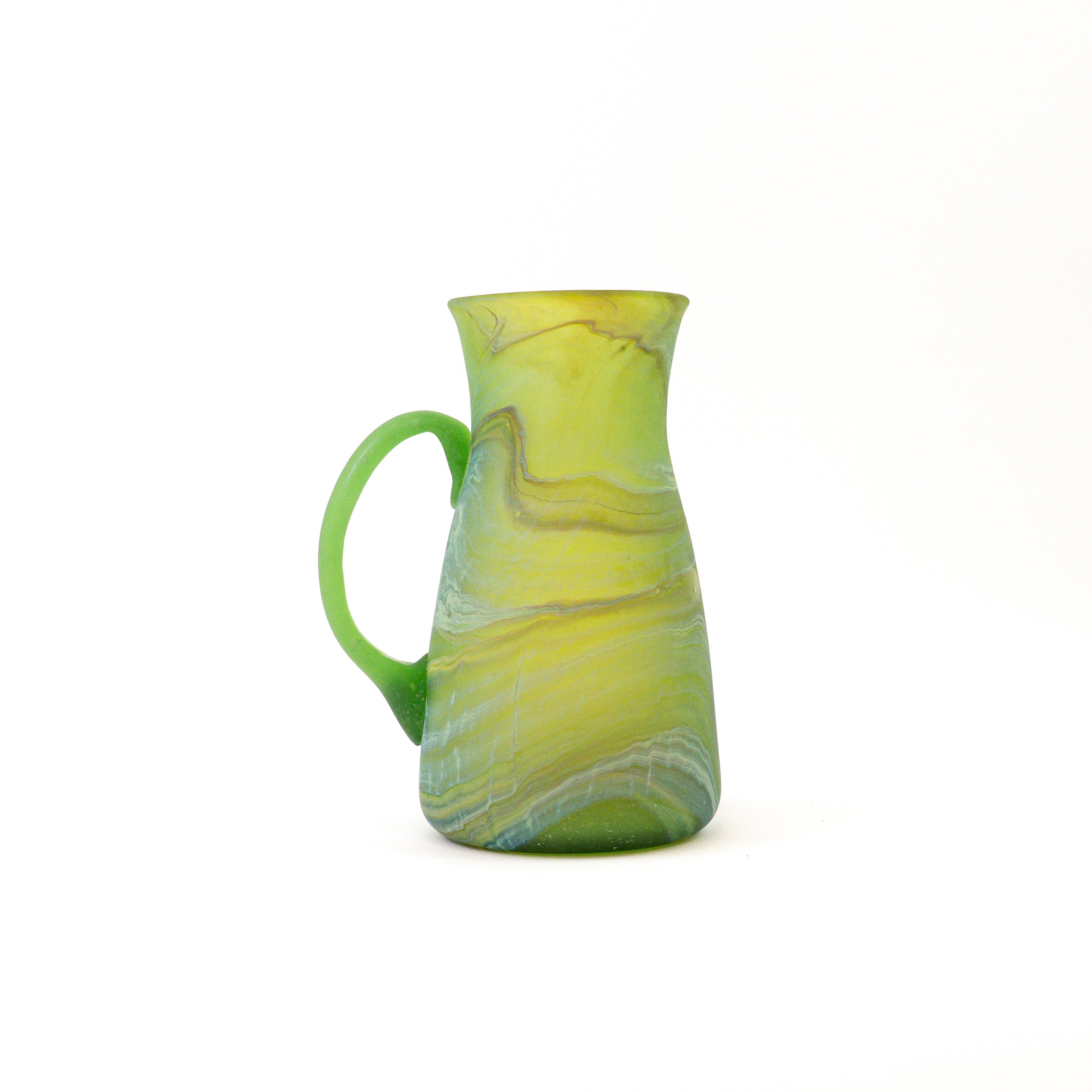 Hebron Karaffe Grün – Recyceltes Glas & Handgeblasen