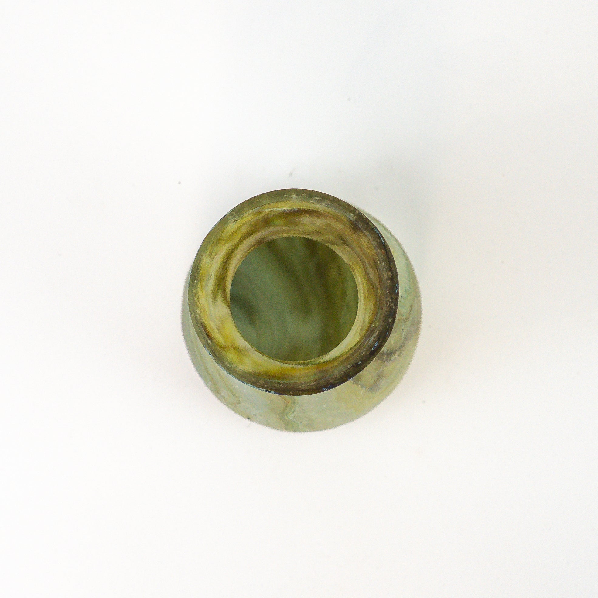 Hebron Vase / Karaffe Grün – Recyceltes Glas & Handgeblasen