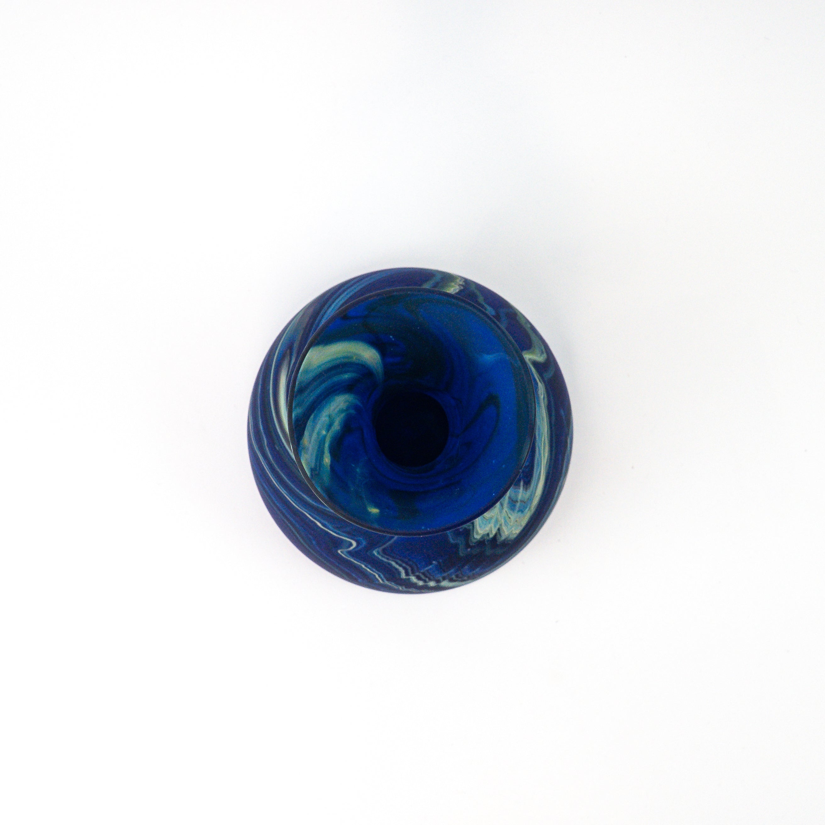 Hebron Vase / Carafe Blue – Recycled Glass & Handblown