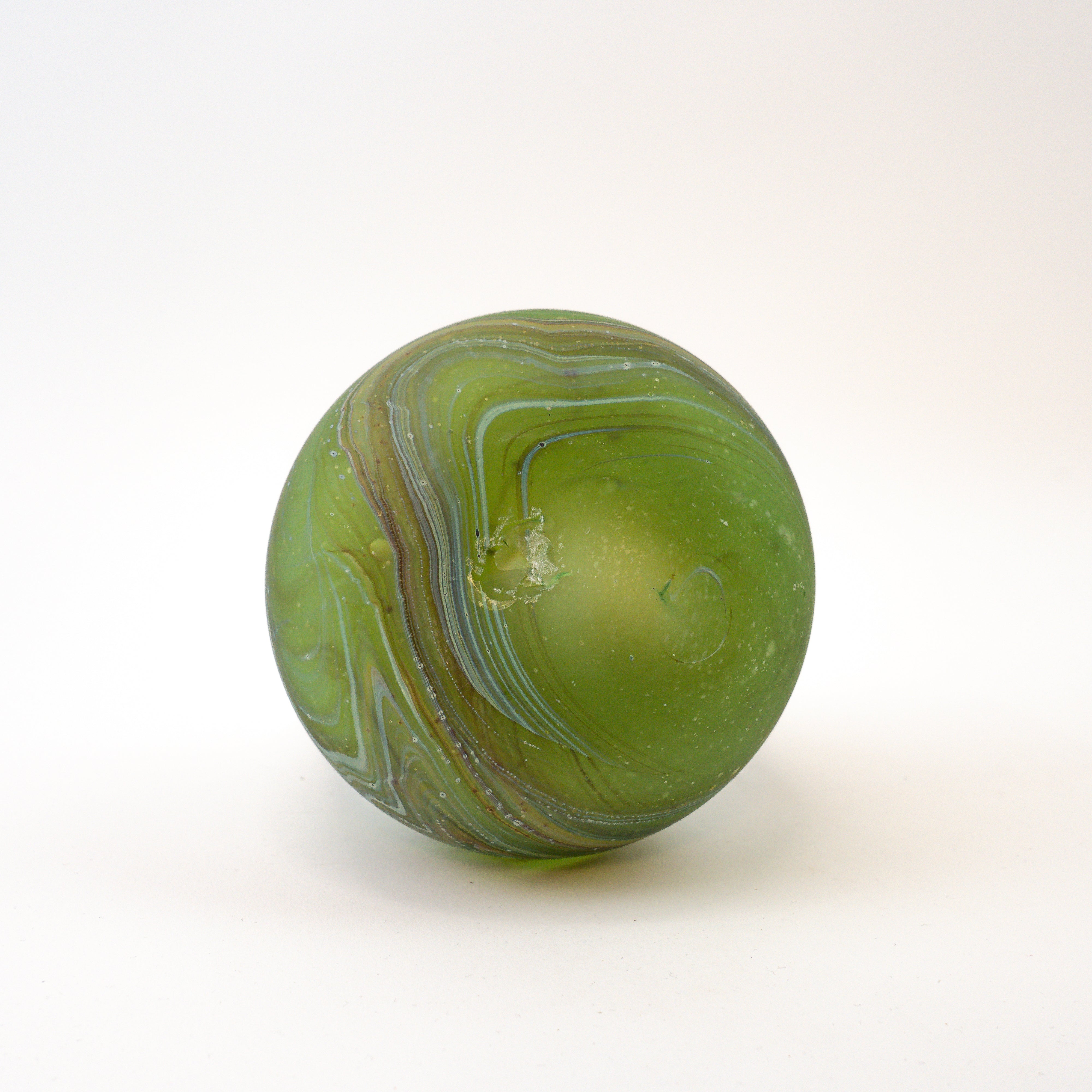 Hebron Carafe Green / Brown – Recycled Glass & Hand-blown