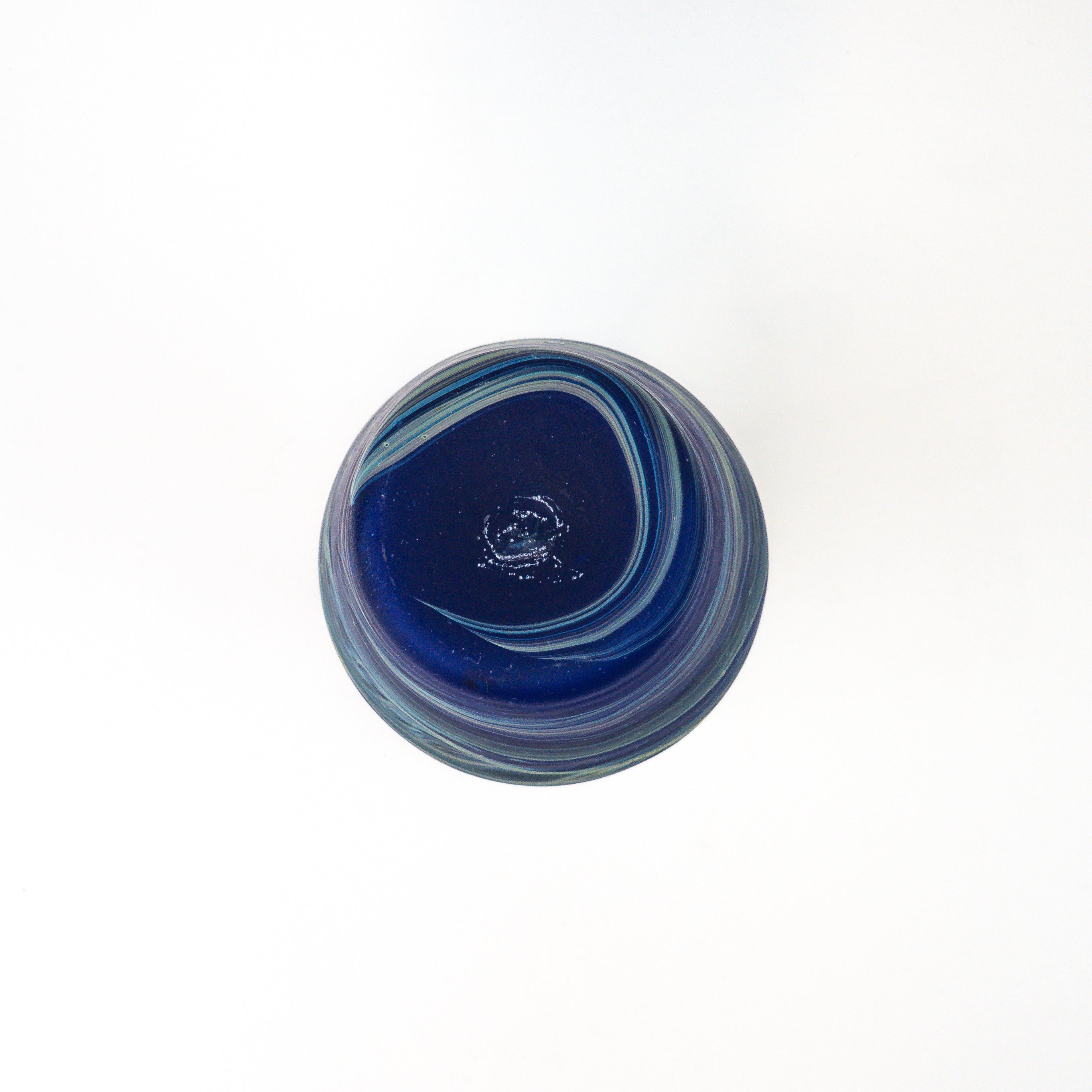 Hebron Karaffe Blau – Recyceltes Glas & Handgeblasen