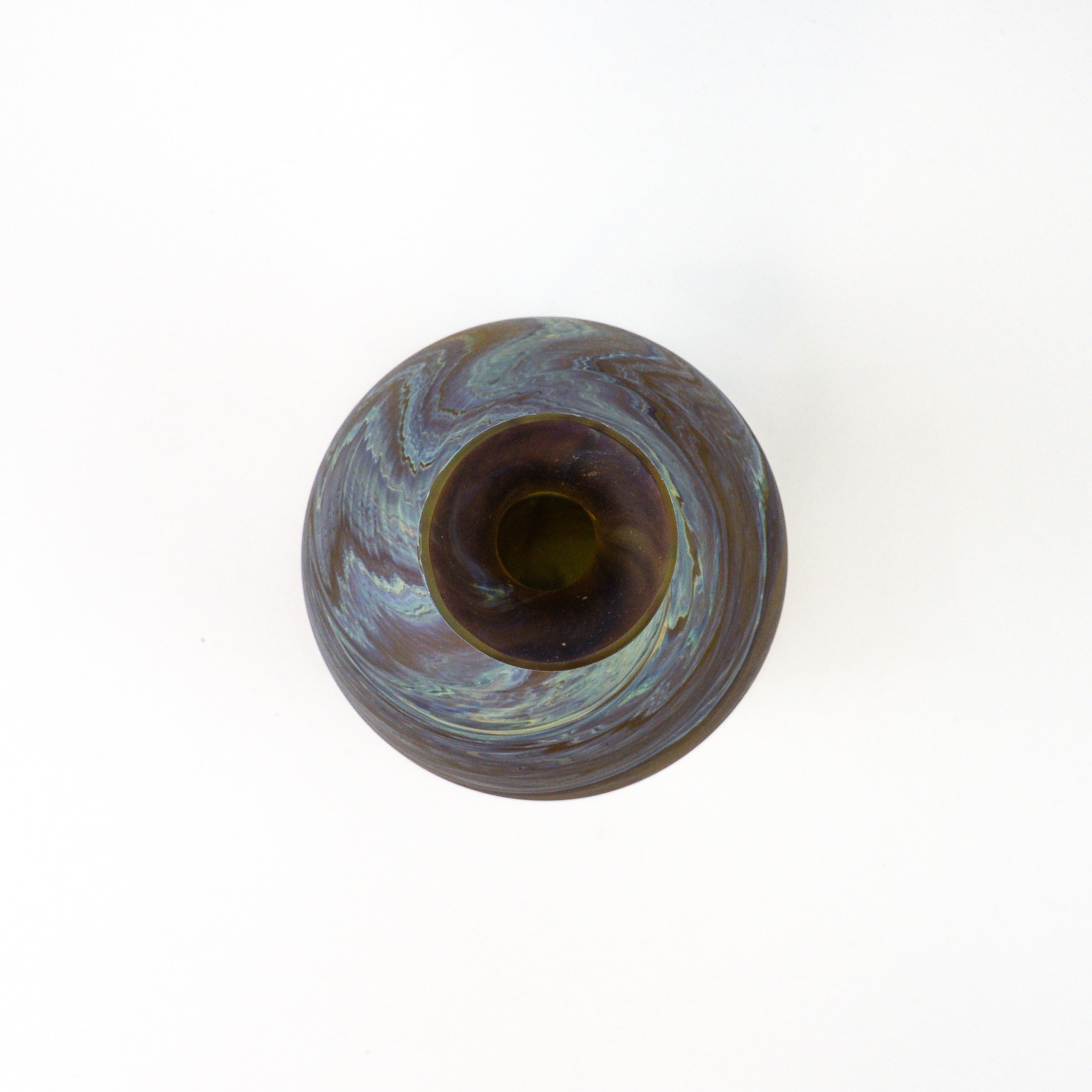 Hebron Karaffe / Vase braun – Recyceltes Glas & Handgeblasen