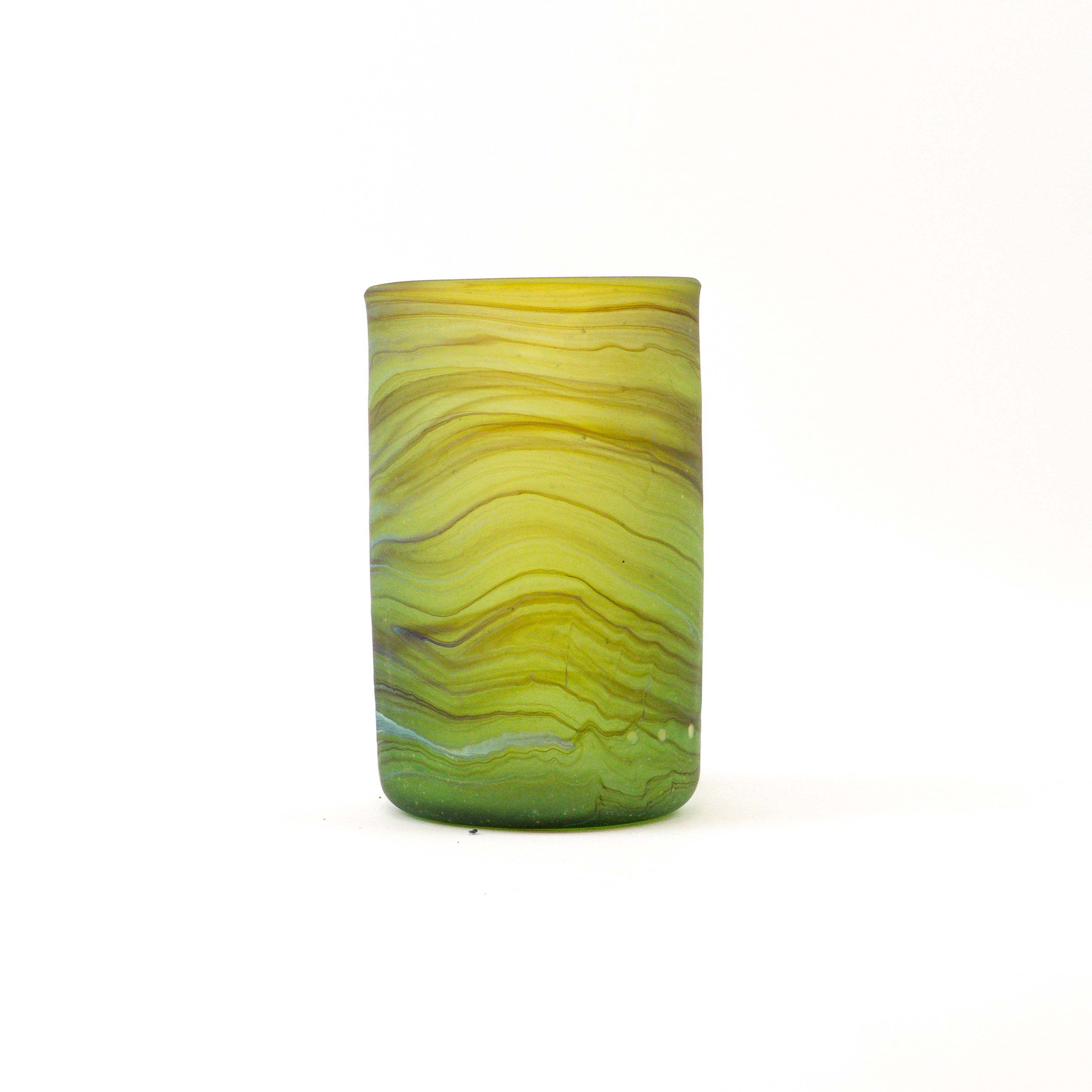 Hebron Vase Grün – Recyceltes Glas & Handgeblasen