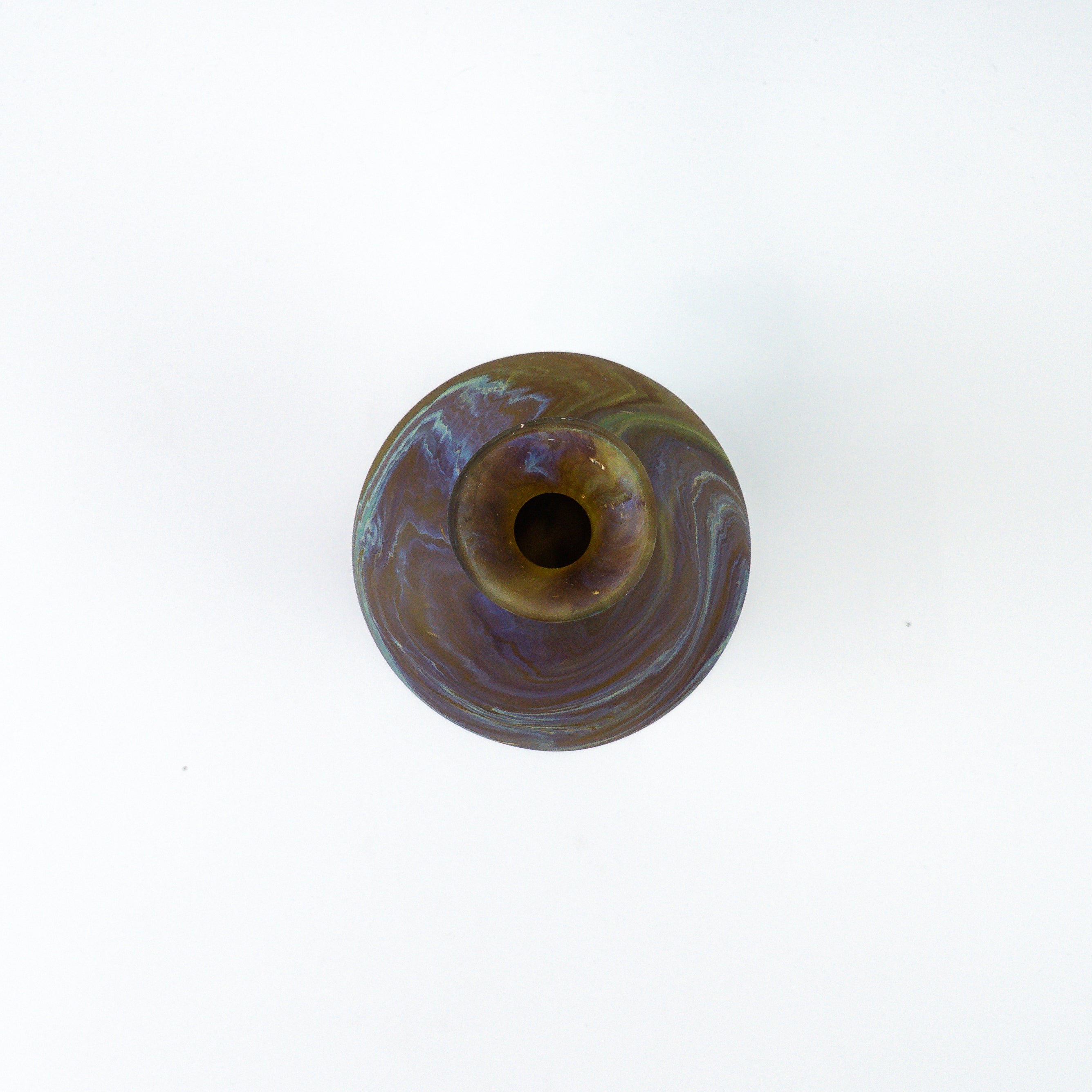 Hebron Karaffe / Vase braun – Recyceltes Glas & Handgeblasen