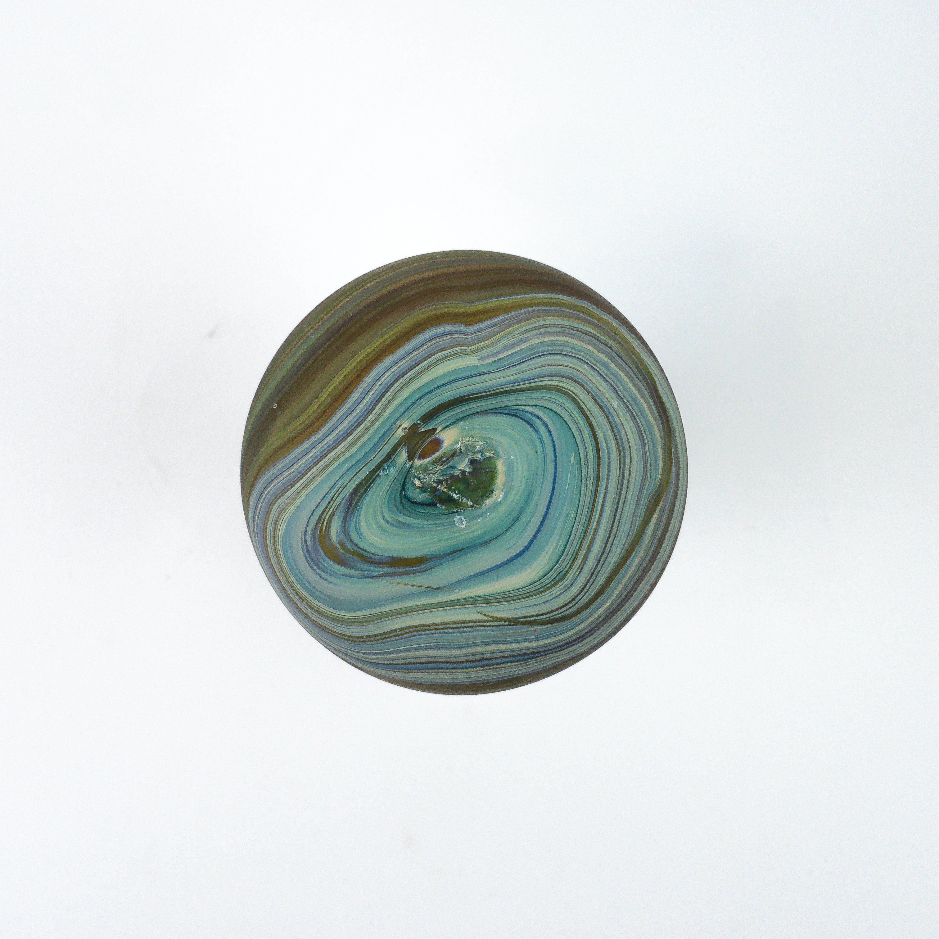 Hebron Mini- Karaffe / Vase Braun – Recyceltes Glas & Handgeblasen