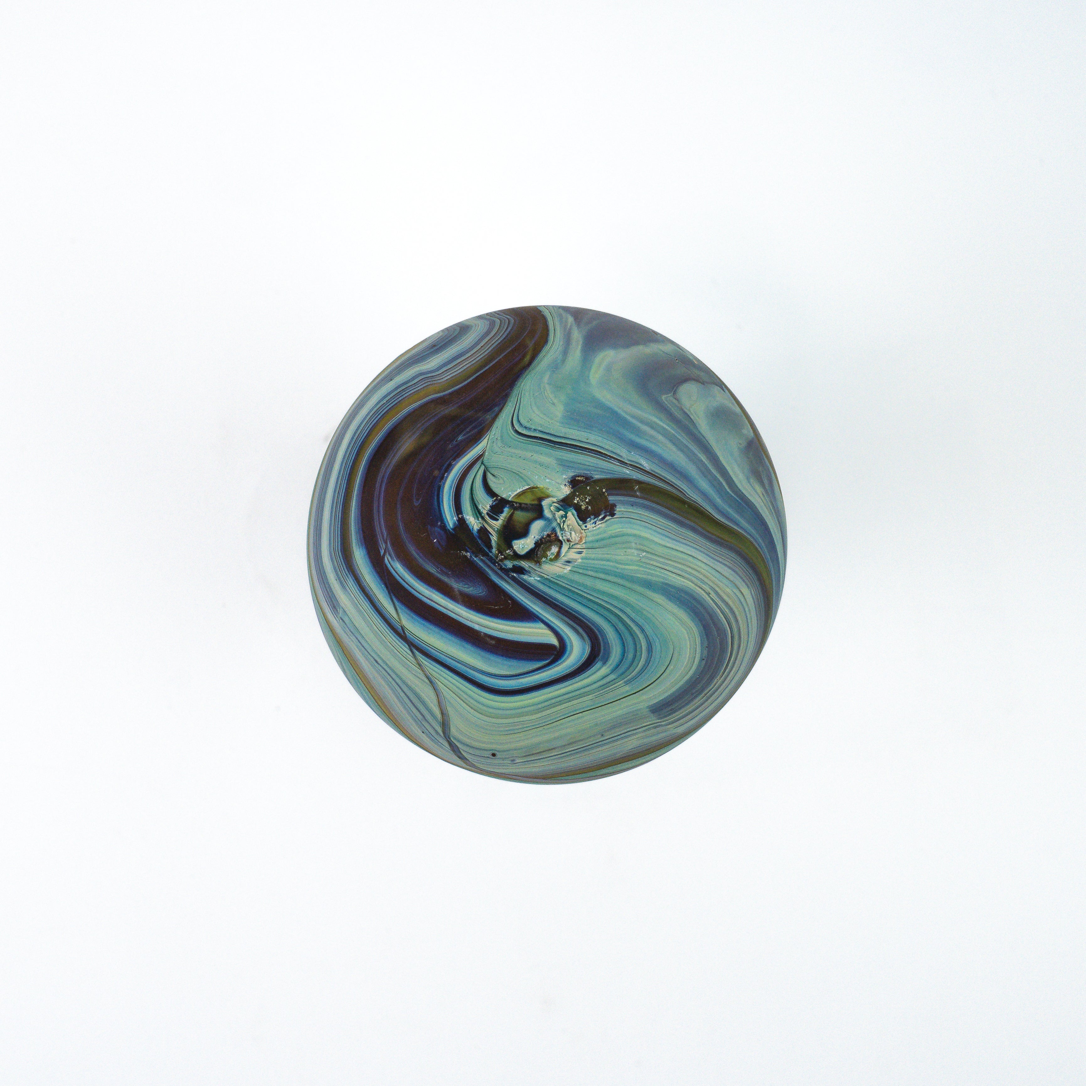 Hebron Mini- Karaffe / Vase Braun – Recyceltes Glas & Handgeblasen