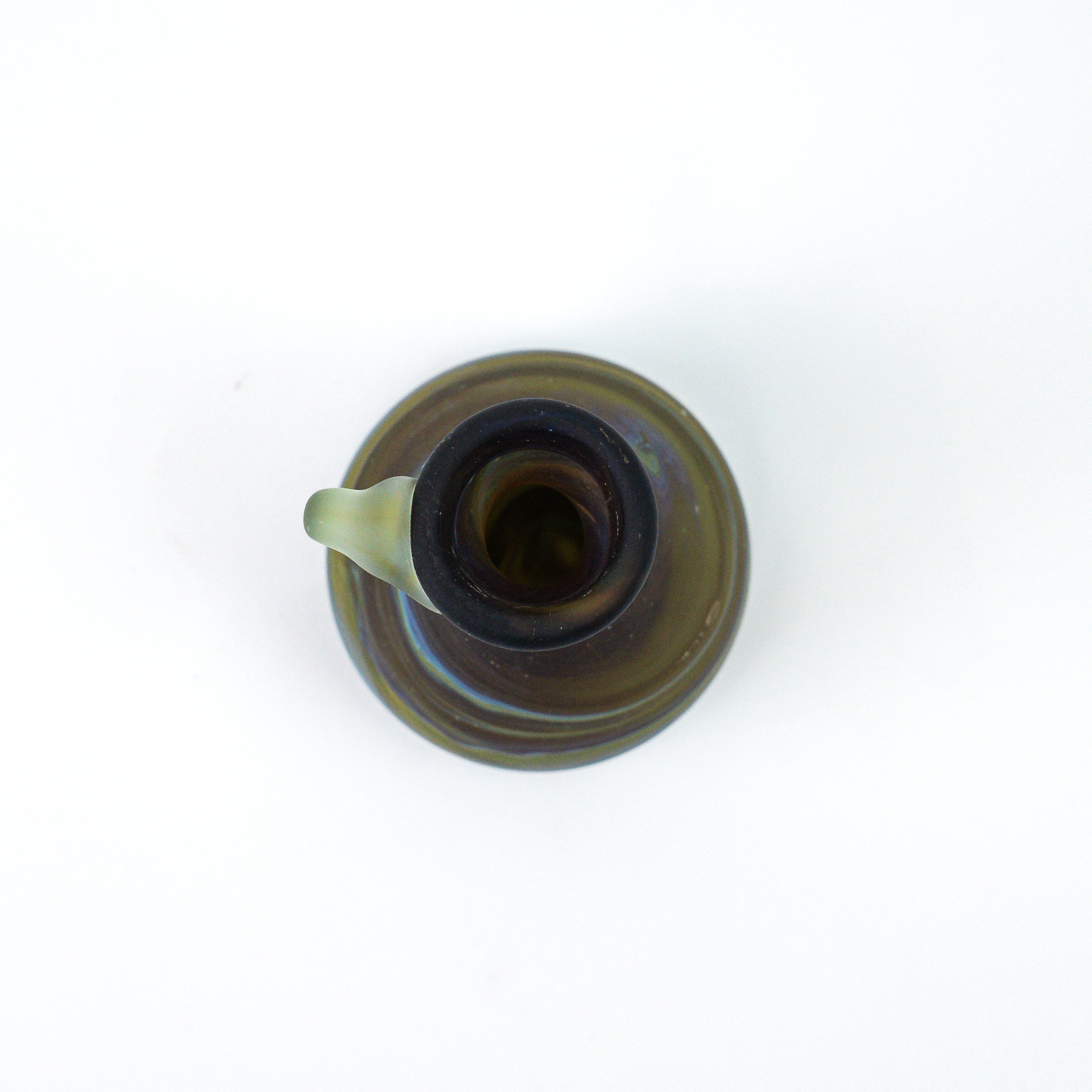 Hebron Mini- Karaffe / Vase Braun – Recyceltes Glas & Handgeblasen