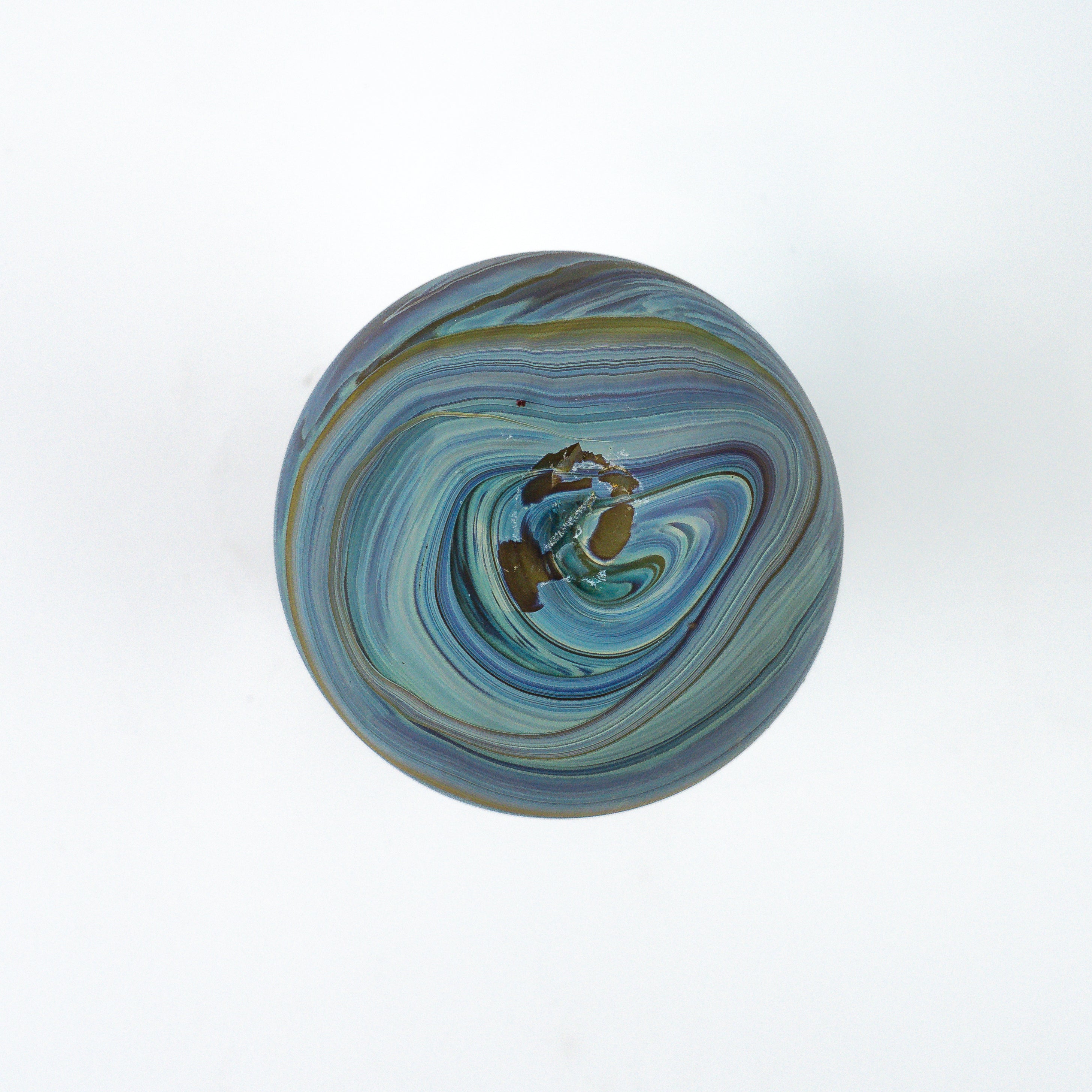 Hebron Mini- Karaffe / Vase Braun – Recyceltes Glas & Handgeblasen