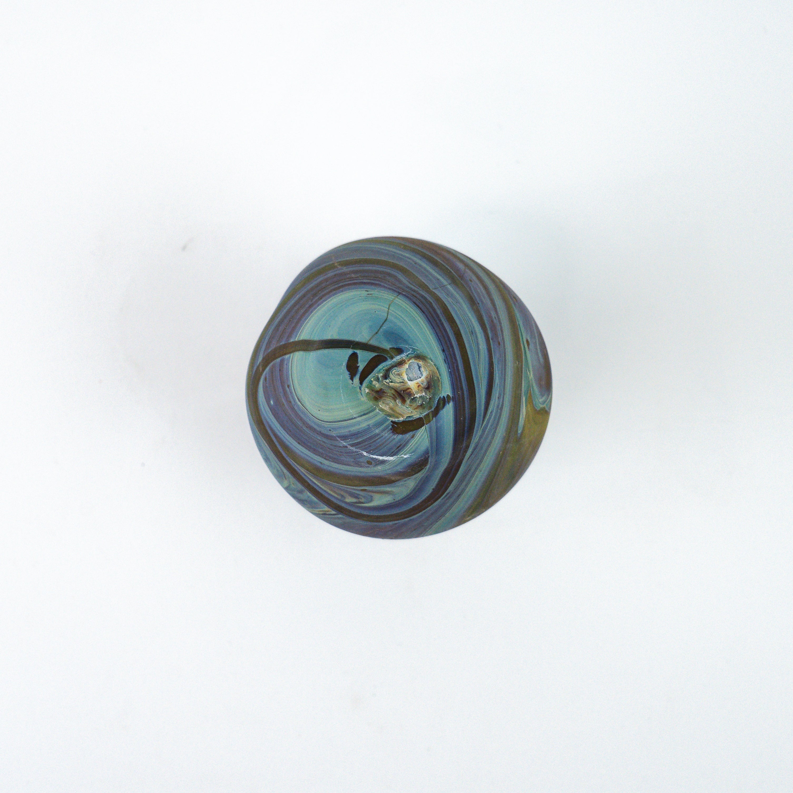 Hebron Mini- Karaffe / Vase Braun – Recyceltes Glas & Handgeblasen