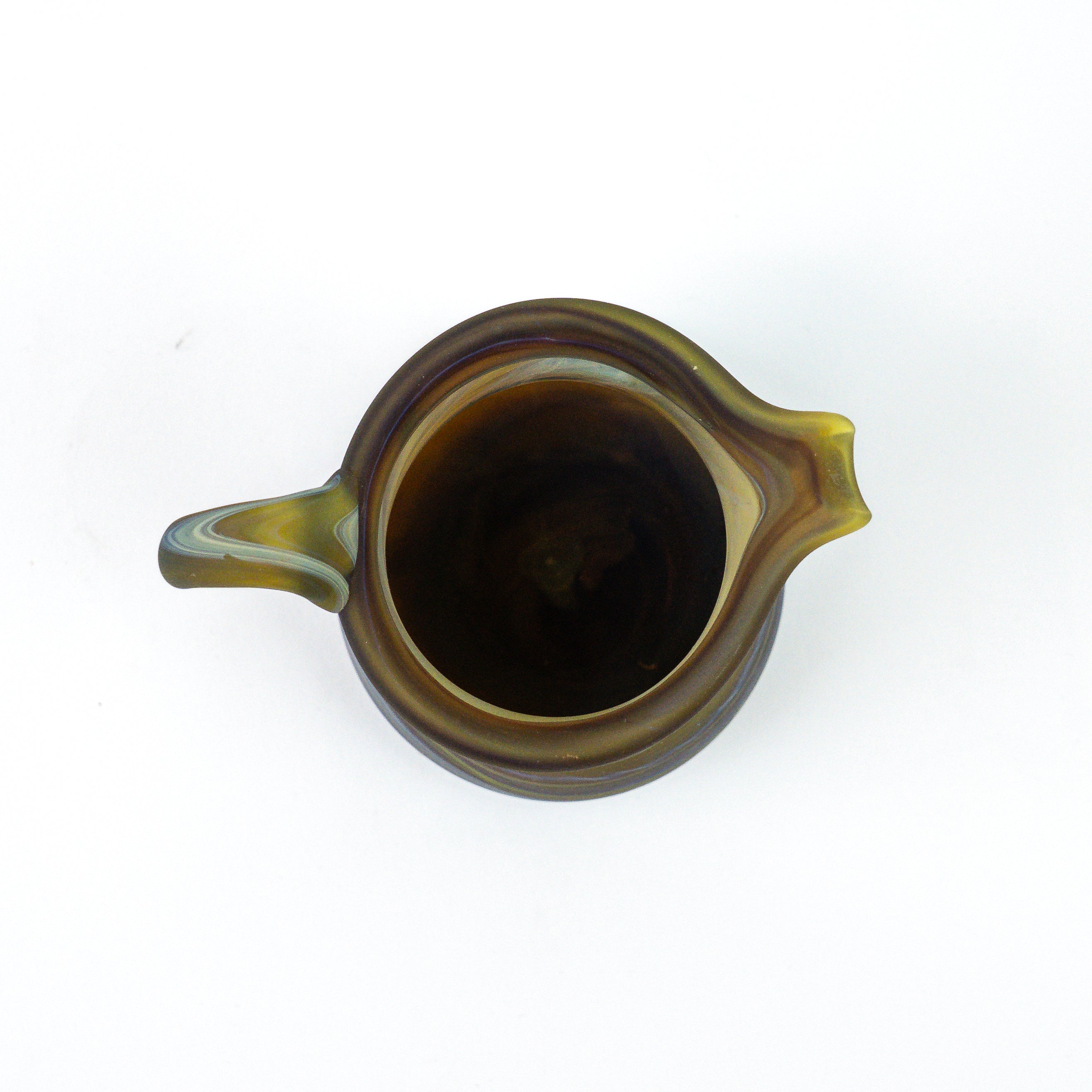 Hebron Mini- Karaffe / Vase Braun – Recyceltes Glas & Handgeblasen