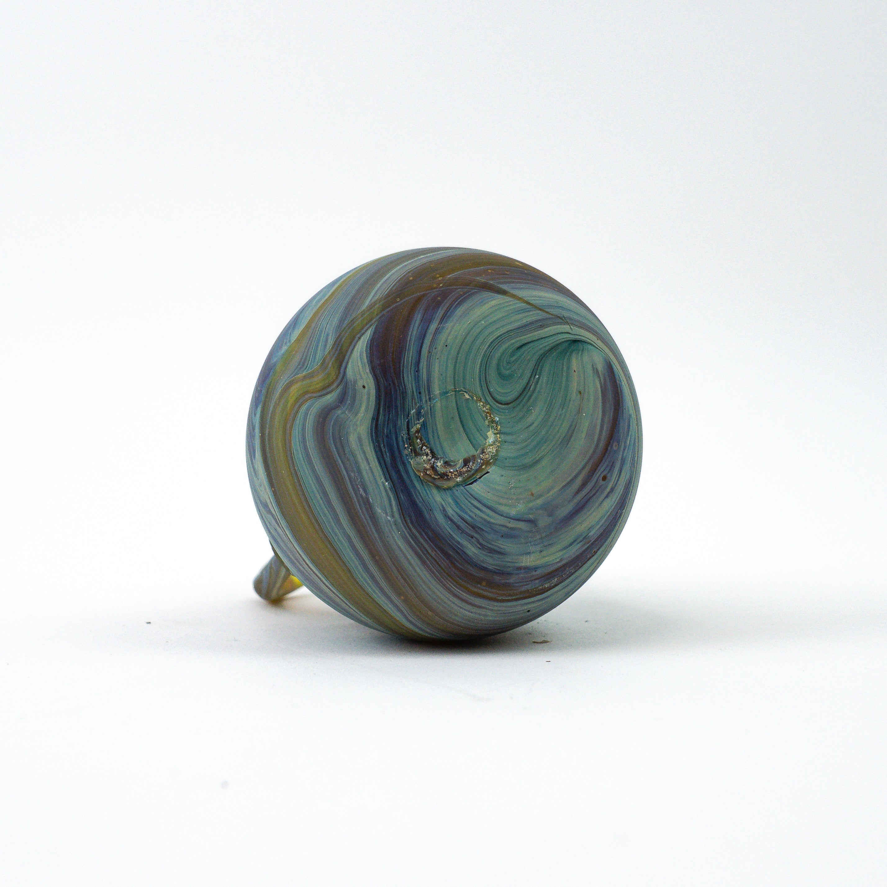 Hebron Mini- Karaffe / Vase Braun – Recyceltes Glas & Handgeblasen