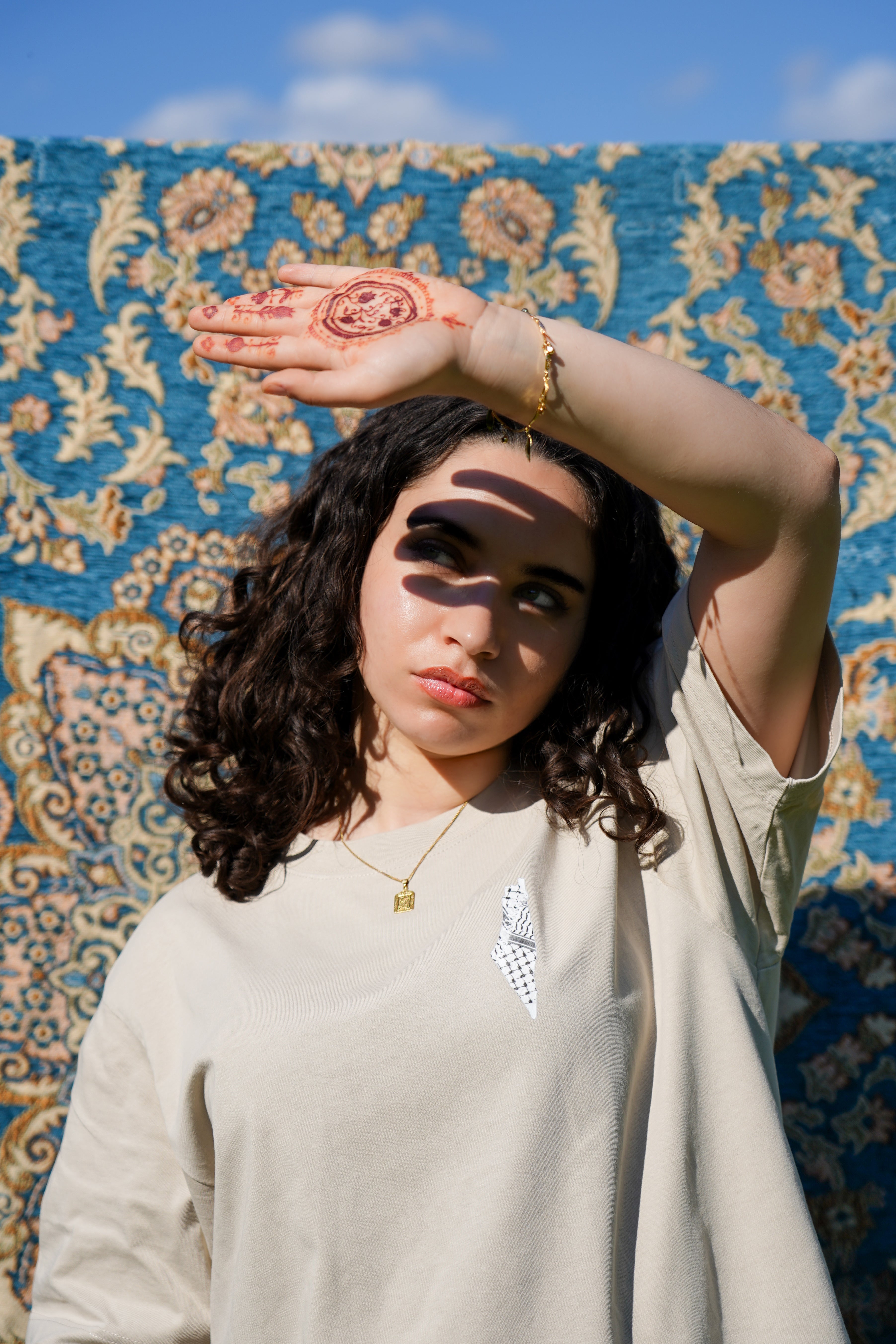 Kuffiyeh Palästina Karte Shirt