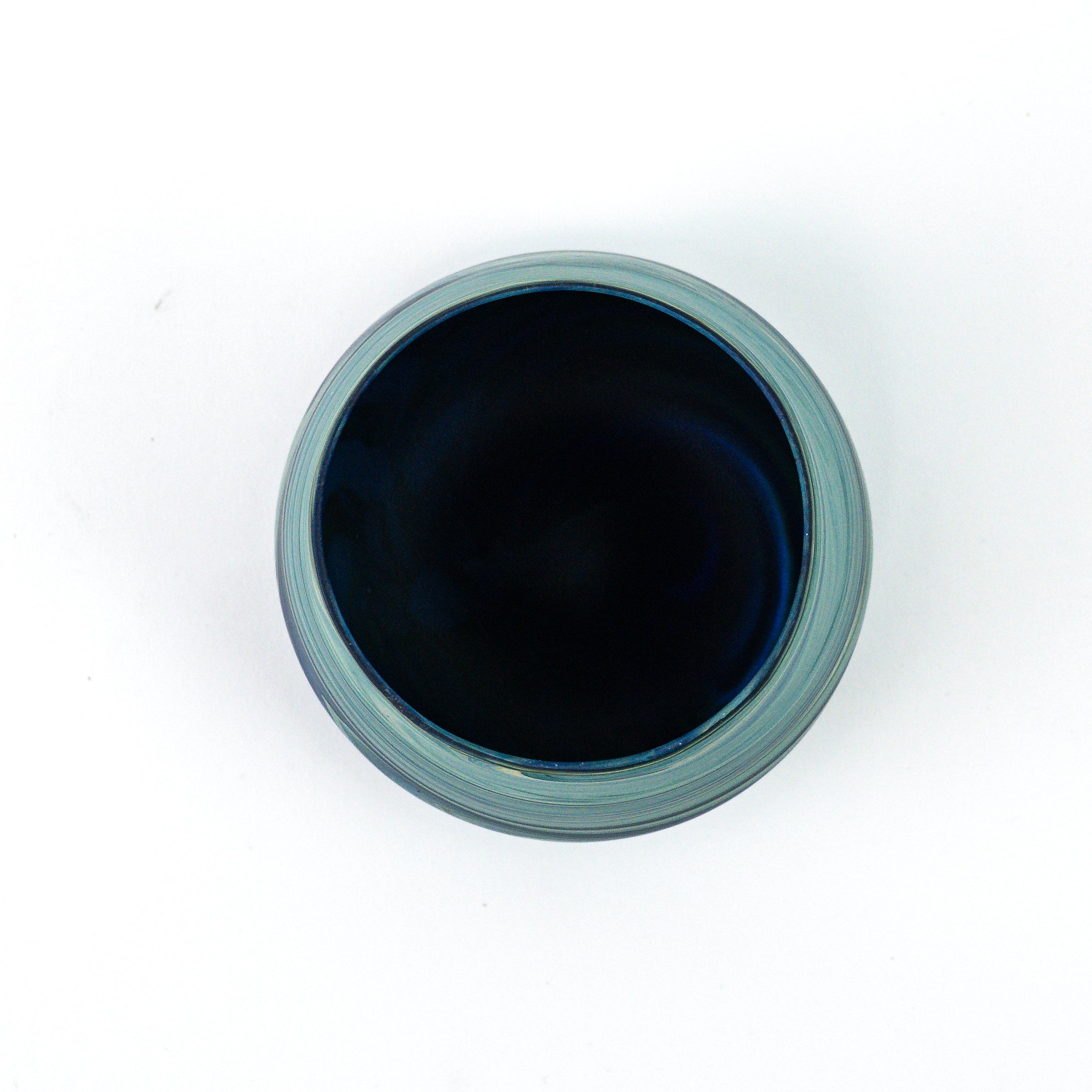 Hebron Tasse Hellblau – Recyceltes Glas & Handgeblasen