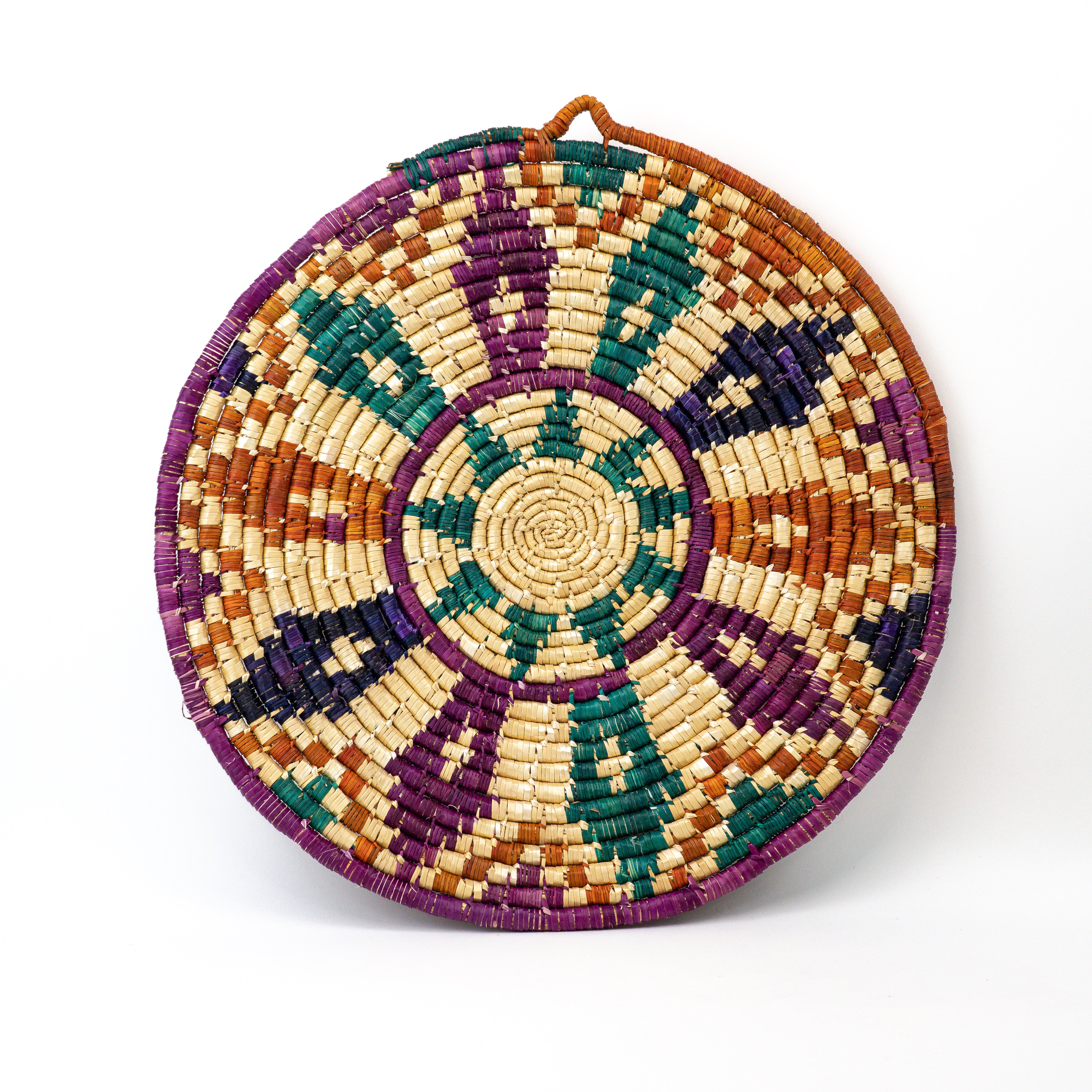 Handgeflochtenes Stroh-Tablett Ø 50 cm