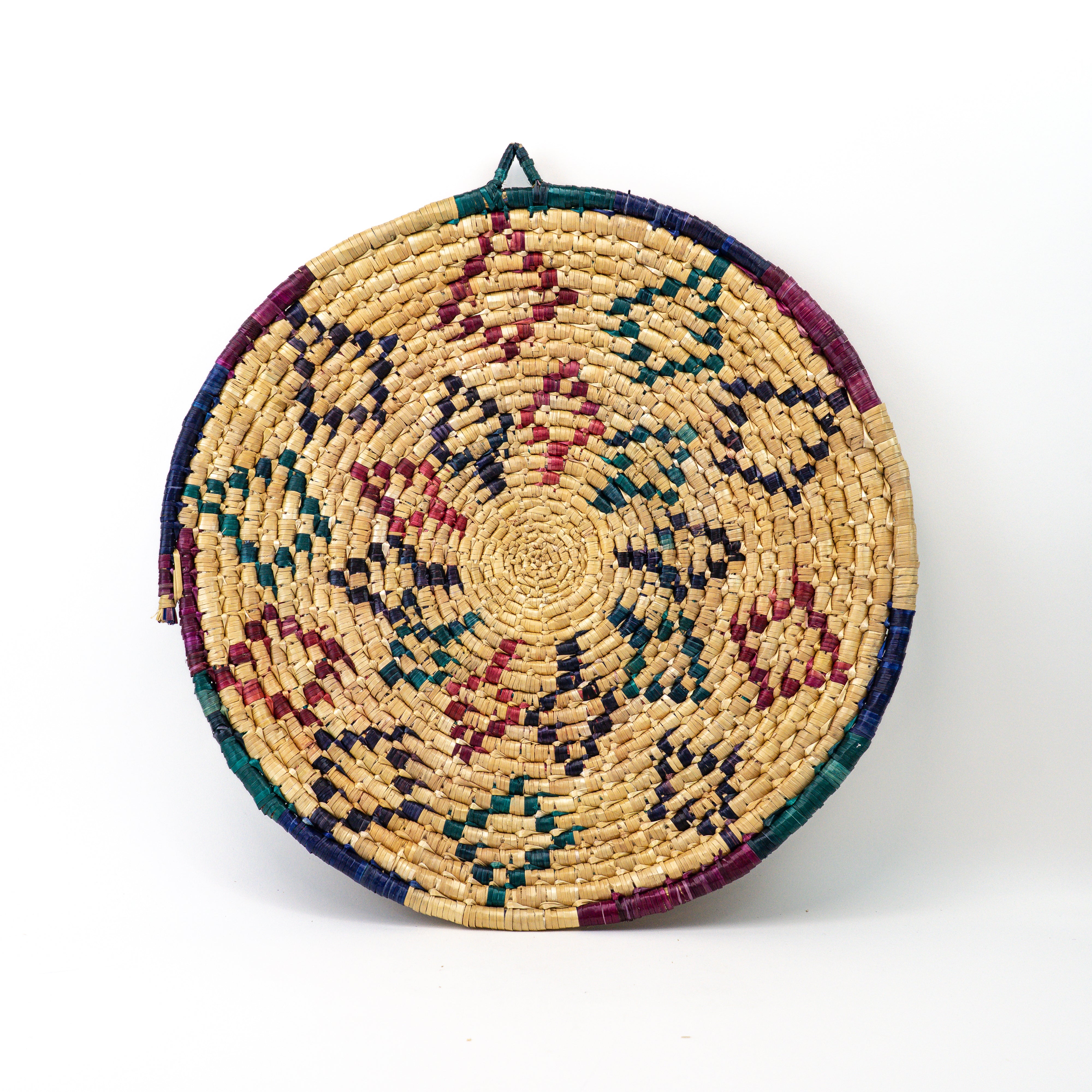 Handgeflochtenes Stroh-Tablett Ø 50 cm