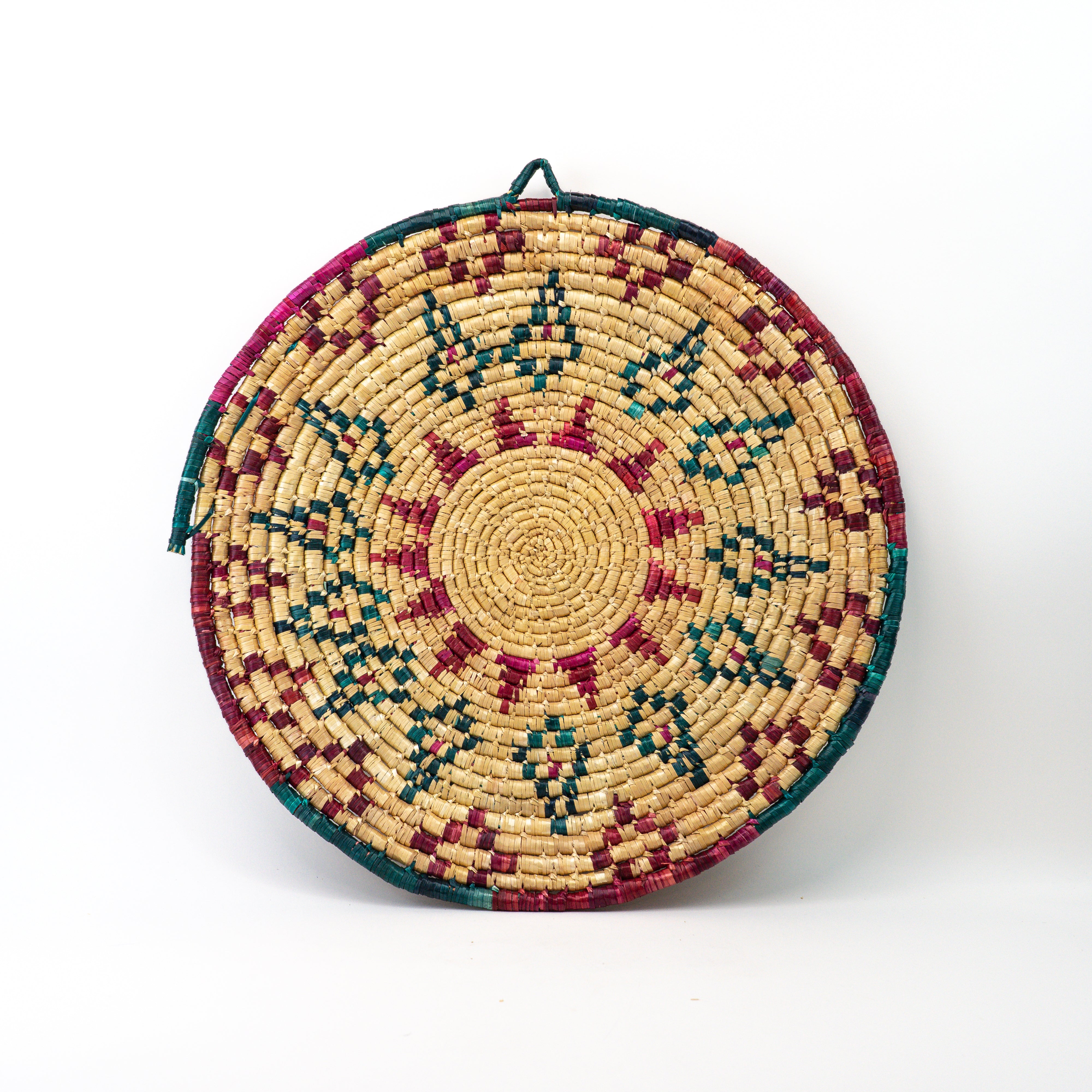 Handgeflochtenes Stroh-Tablett Ø 50 cm