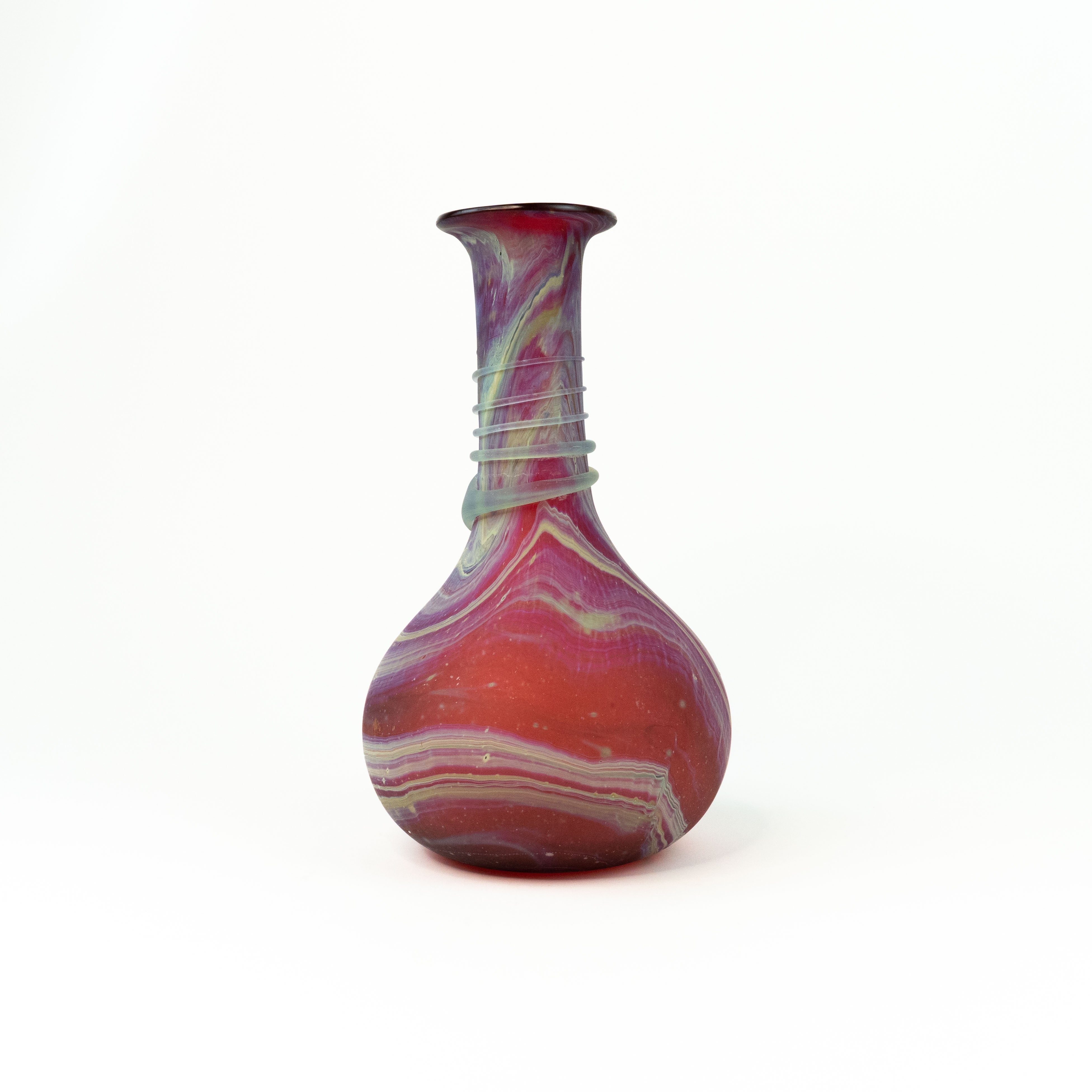 NEU Vase / Karaffe Rot – Recyceltes Glas & Handgeblasen