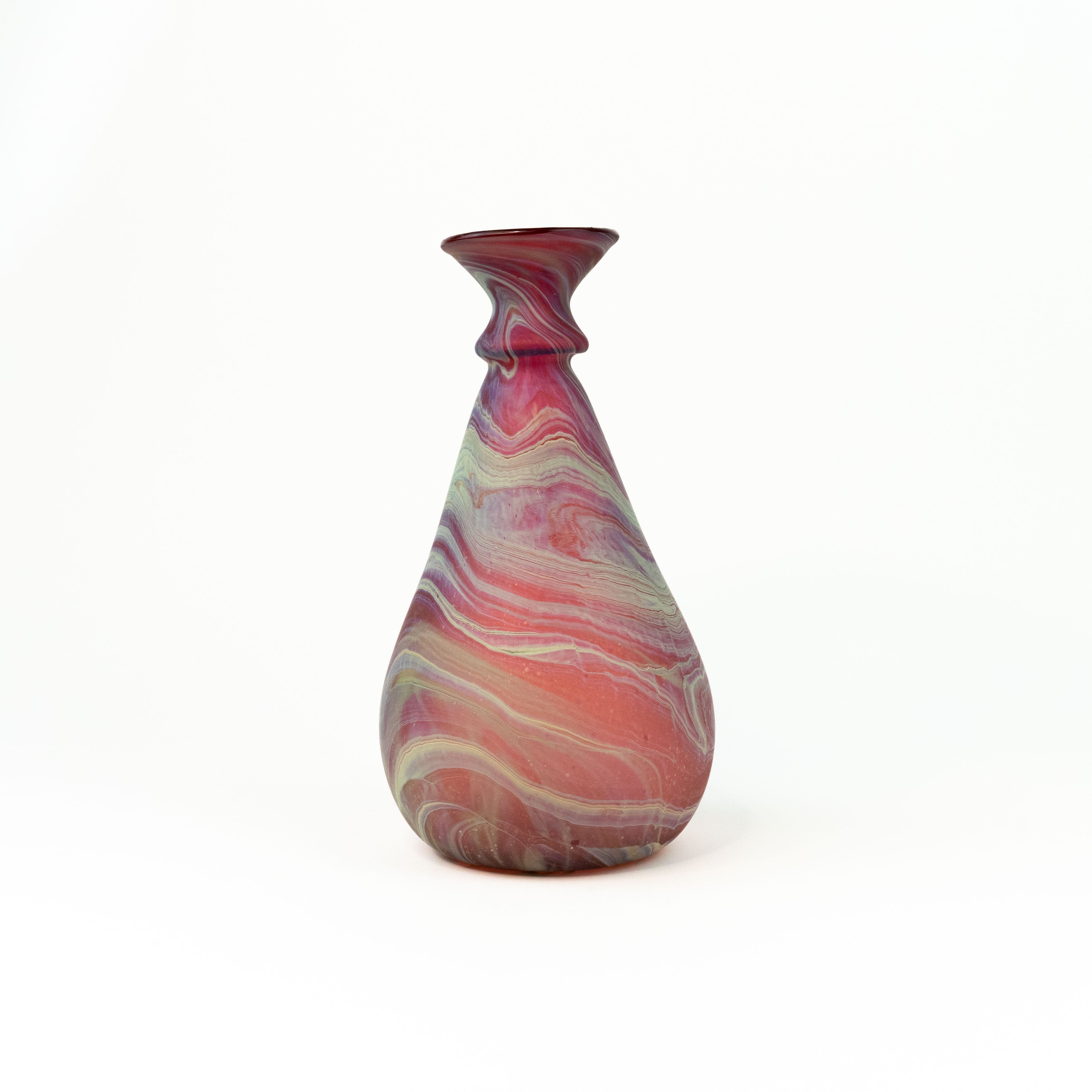 NEU Vase / Karaffe Rot – Recyceltes Glas & Handgeblasen