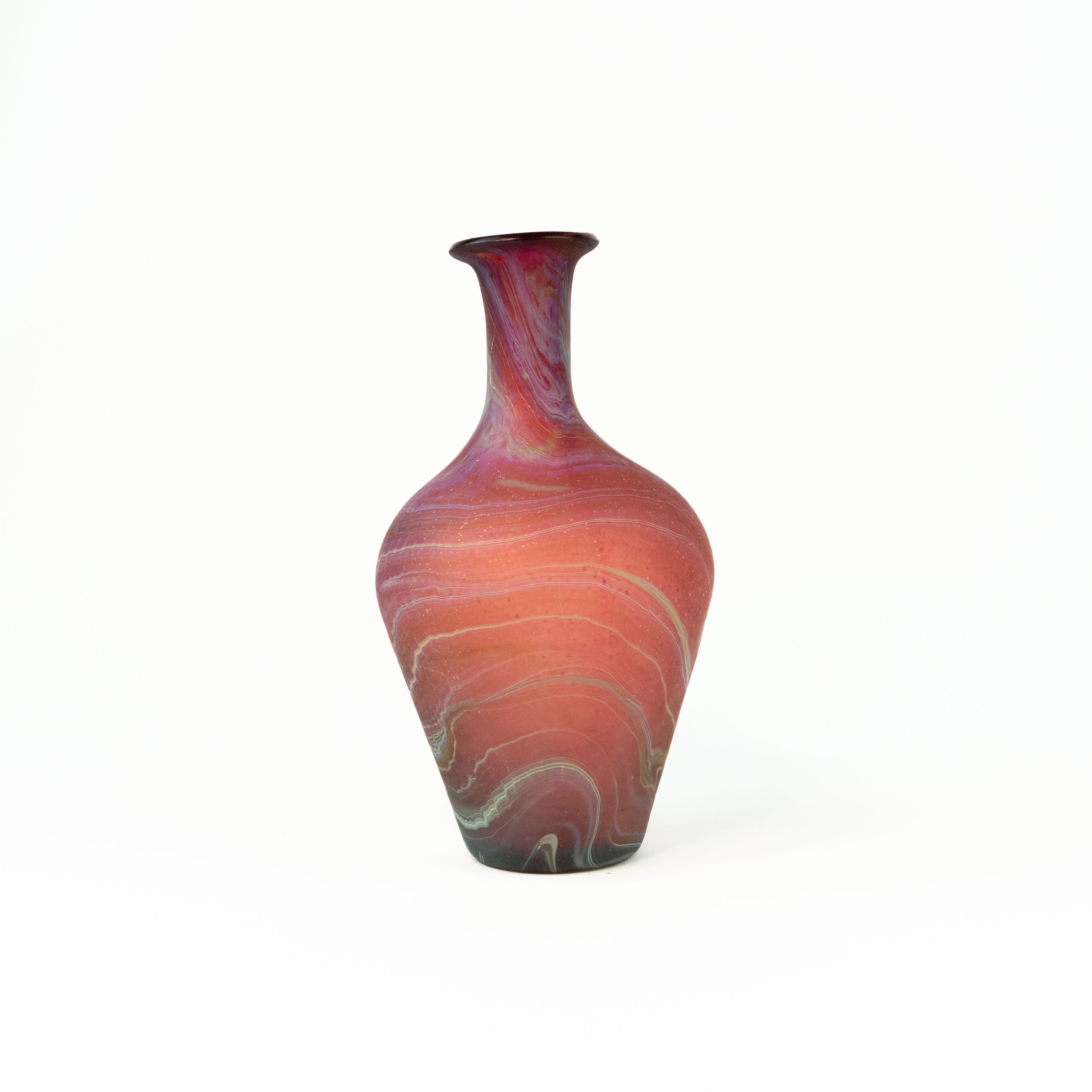 NEU Vase / Karaffe Rot – Recyceltes Glas & Handgeblasen