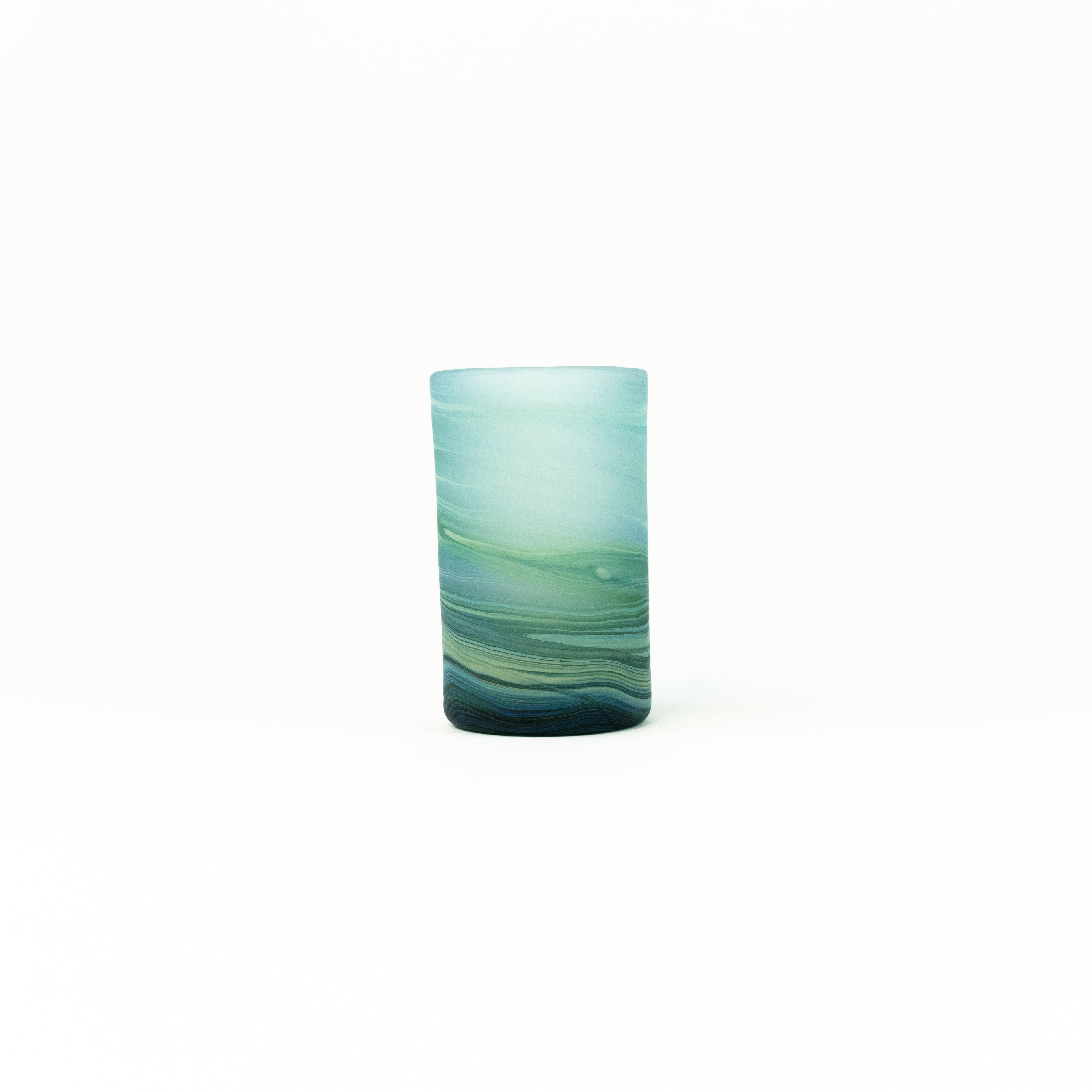 Neu Glas Babyblue ± 225ml straight/short – Recyceltes Glas & Handgeblasen