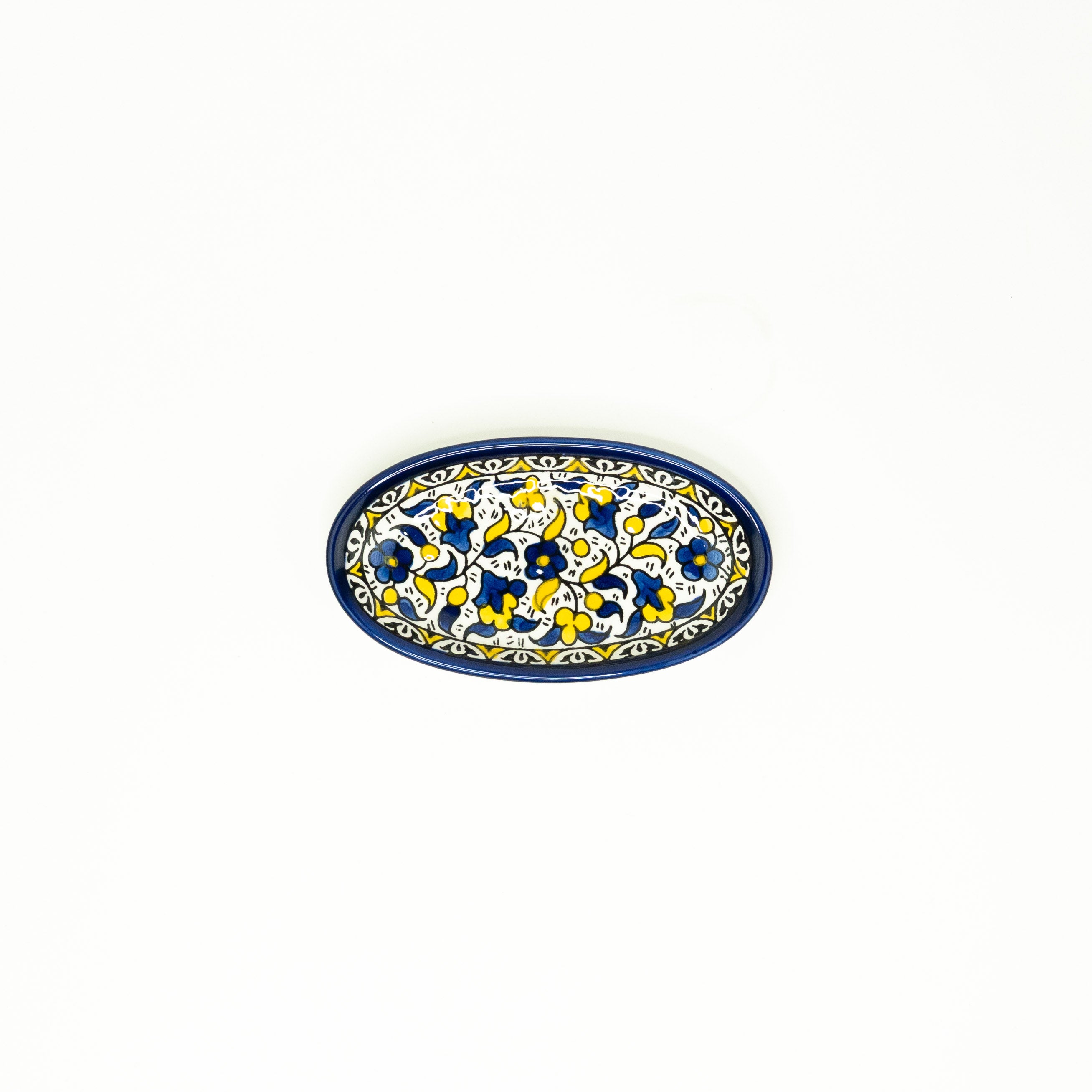 NEU Servierschale Oval 16/11 cm gelb