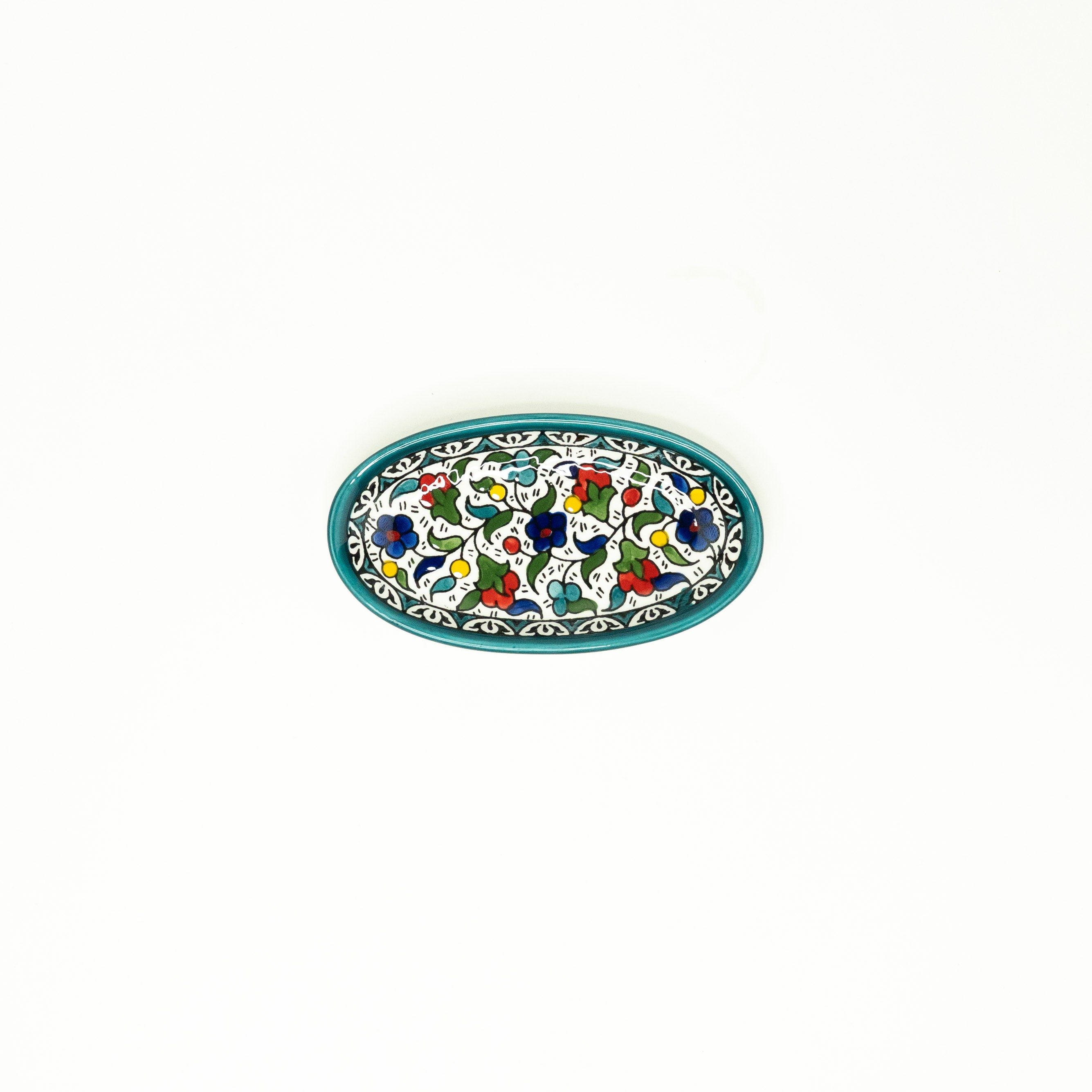NEU Servierschale Oval 16/11 cm Türkis