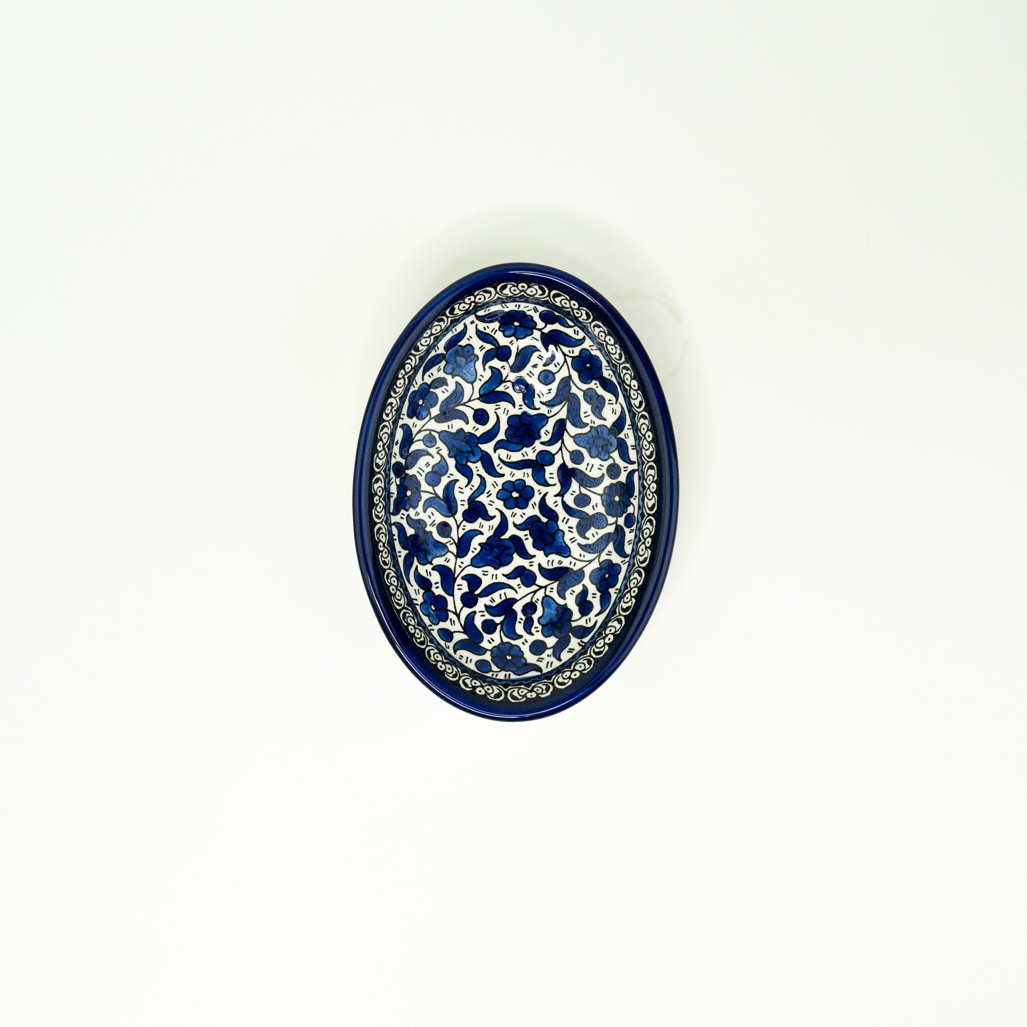 Oval 22 cm tief Alkhalil blau