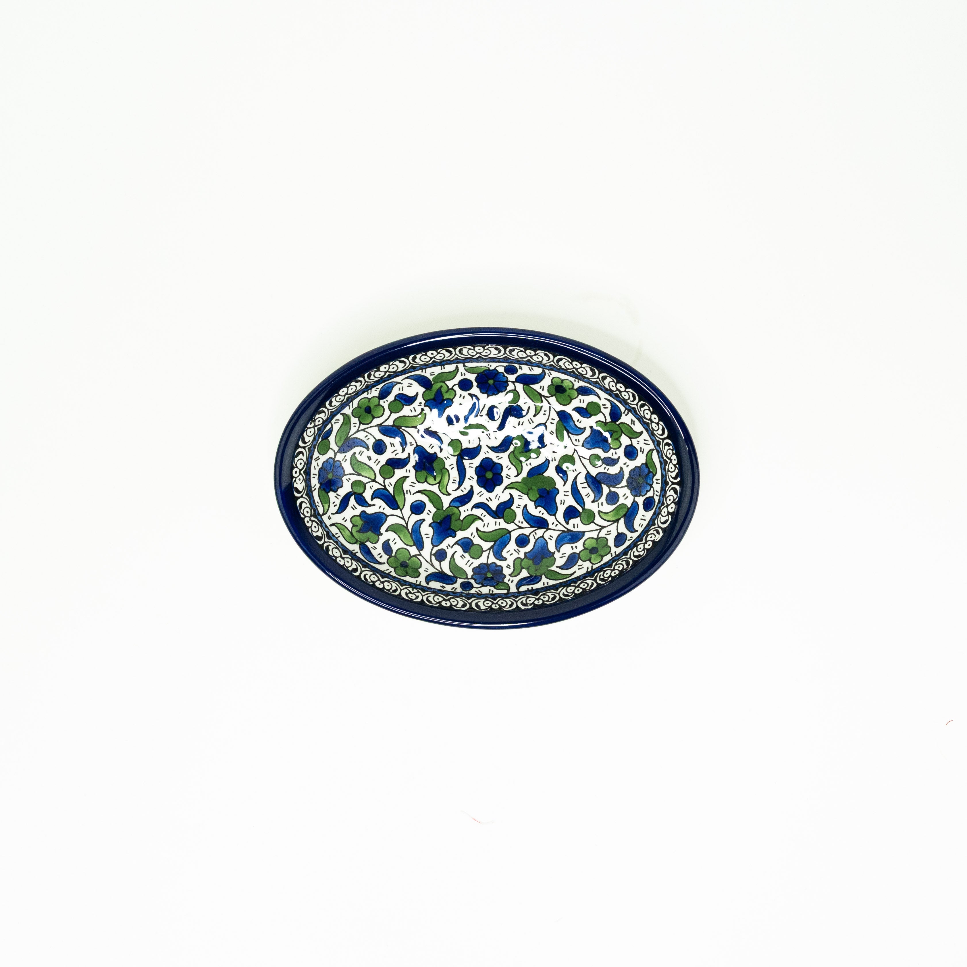 Oval 22 cm tief grün