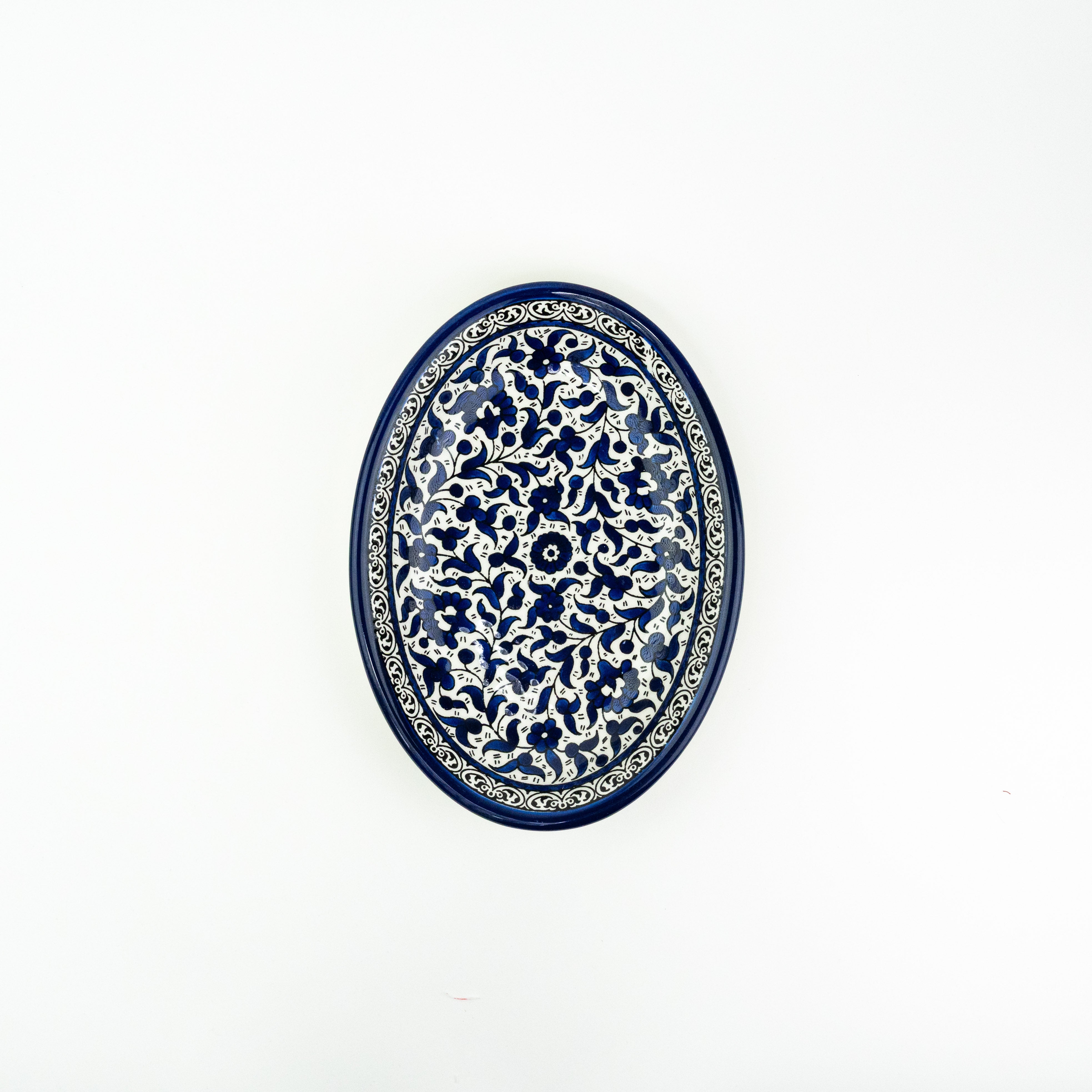 Oval 30 cm tief Alkhalil blau