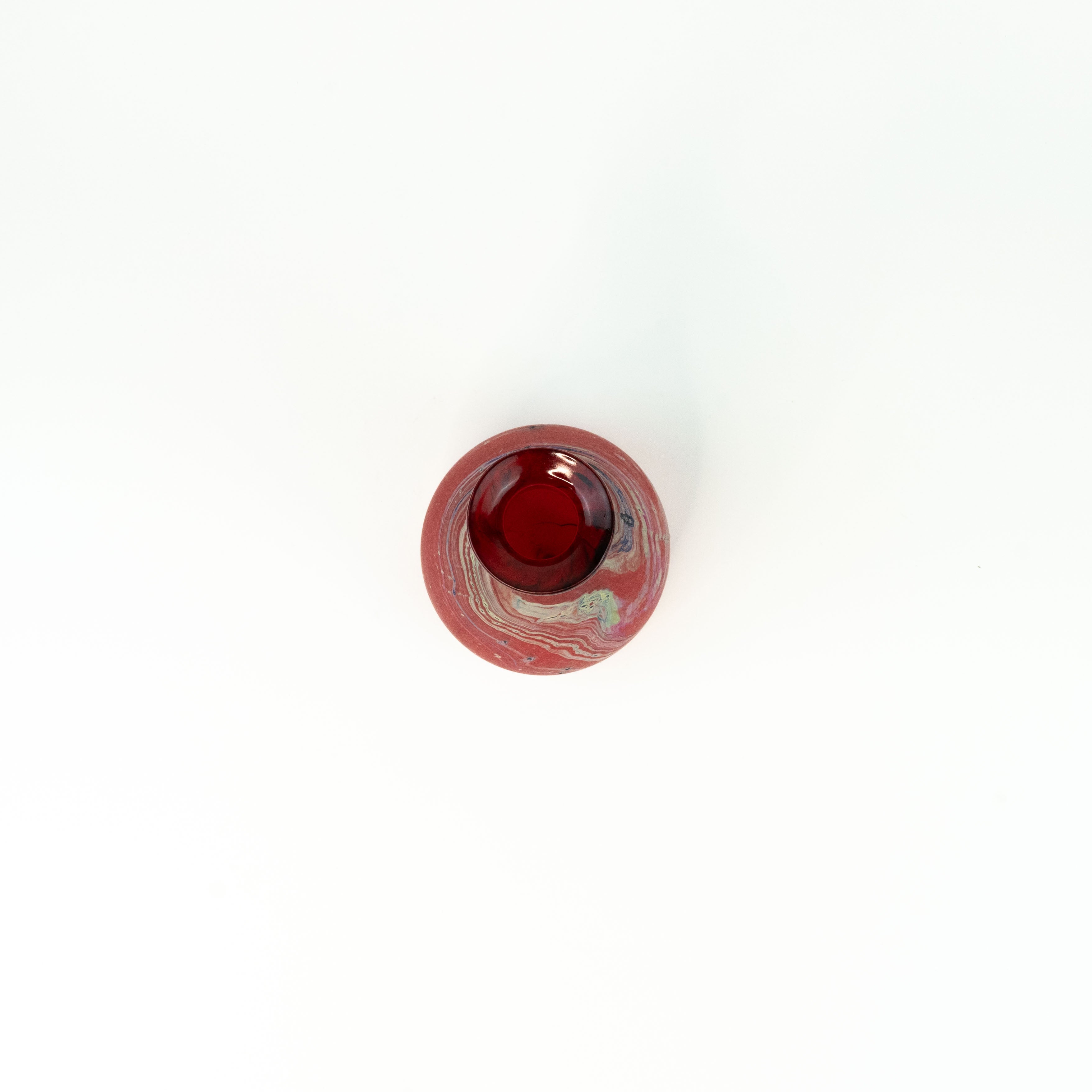 NEU Vase / Karaffe Rot – Recyceltes Glas & Handgeblasen