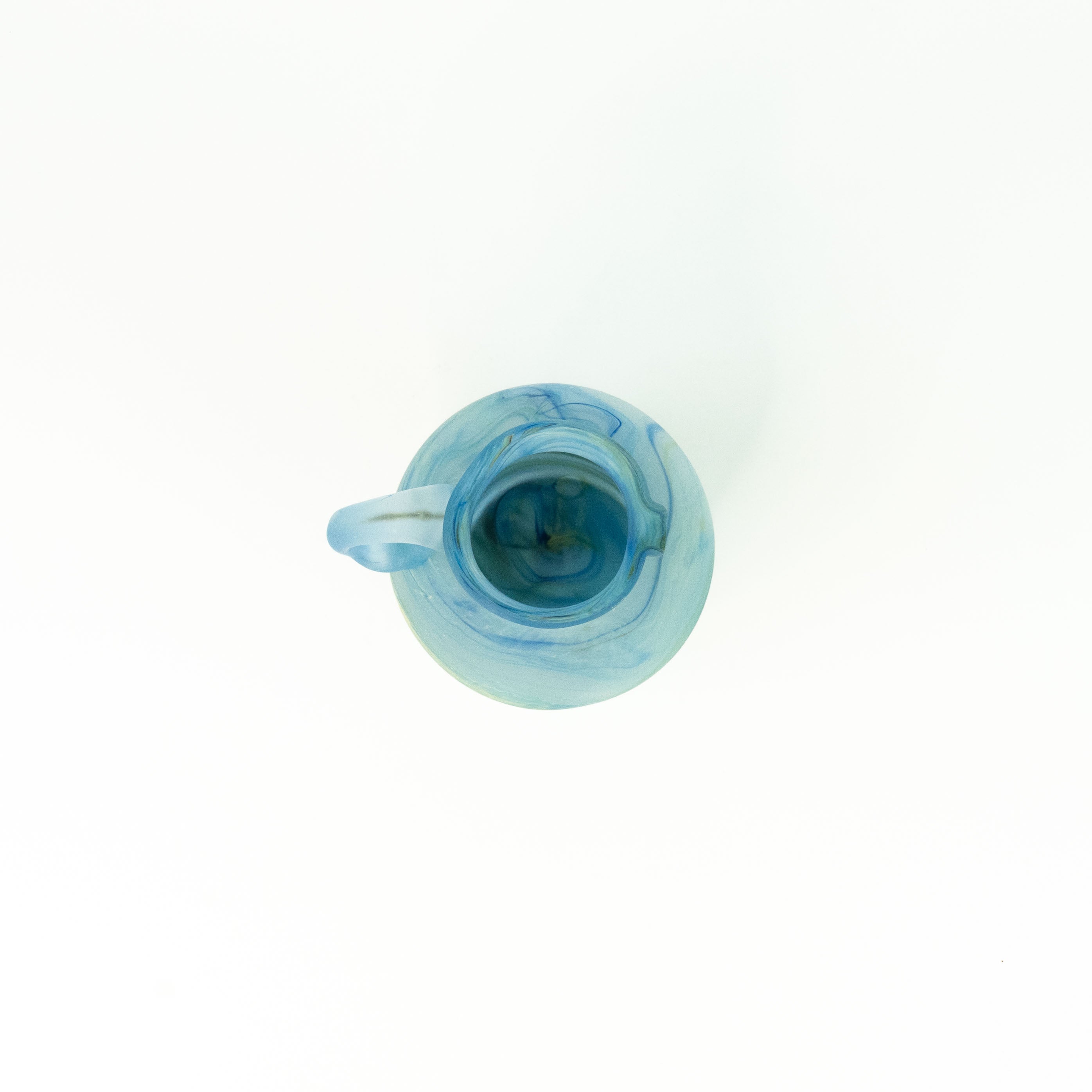 NEU Karaffe Baby-Blue – Recyceltes Glas & Handgeblasen