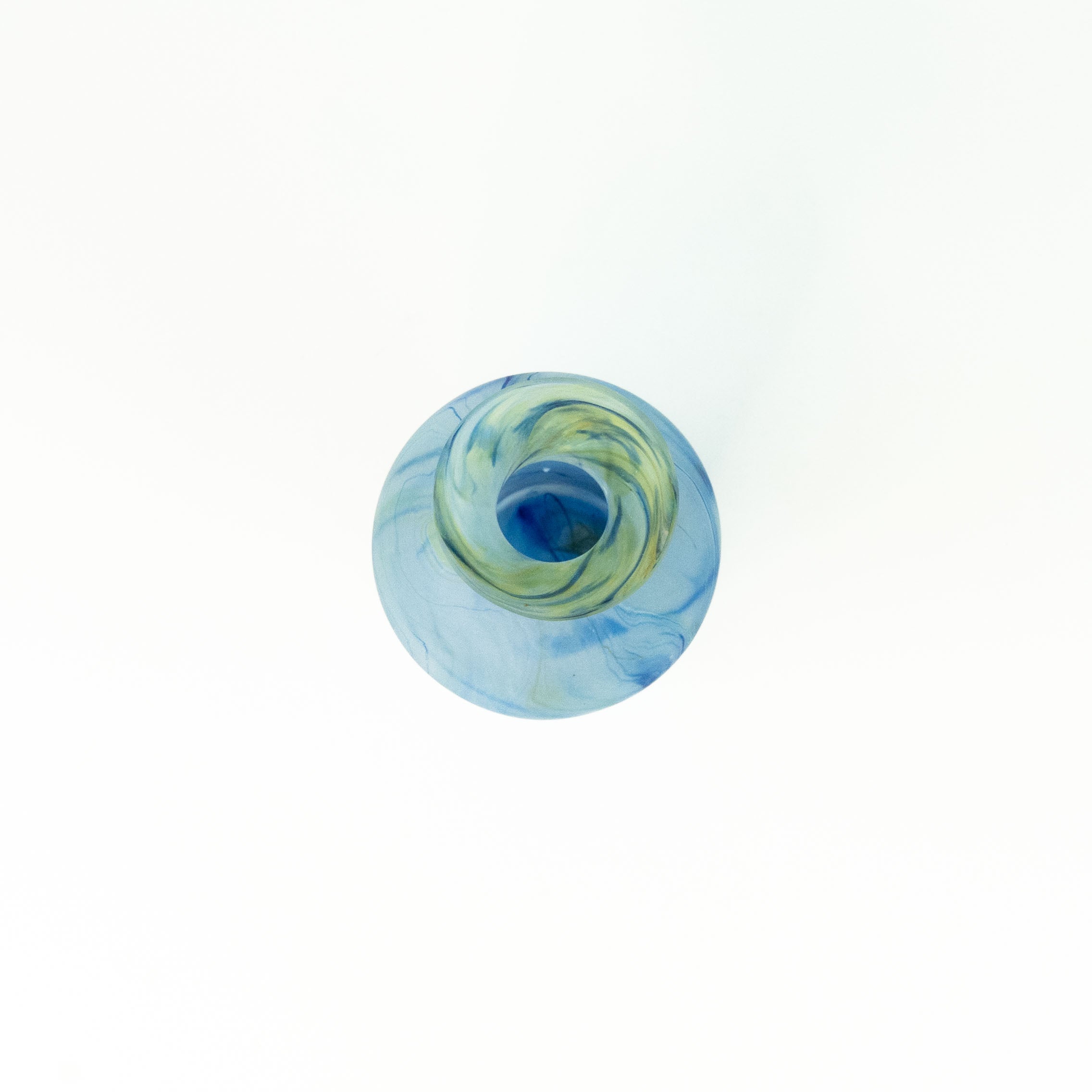 NEU Vase / Karaffe Baby-Blue – Recyceltes Glas & Handgeblasen